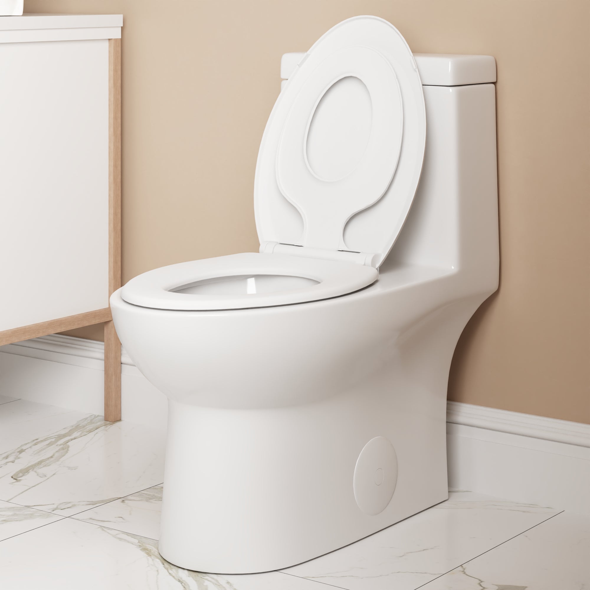 ALLY One-Piece Elongated Toilet, 1.1/1.6GPF Dual-Flush with Multiple Colors