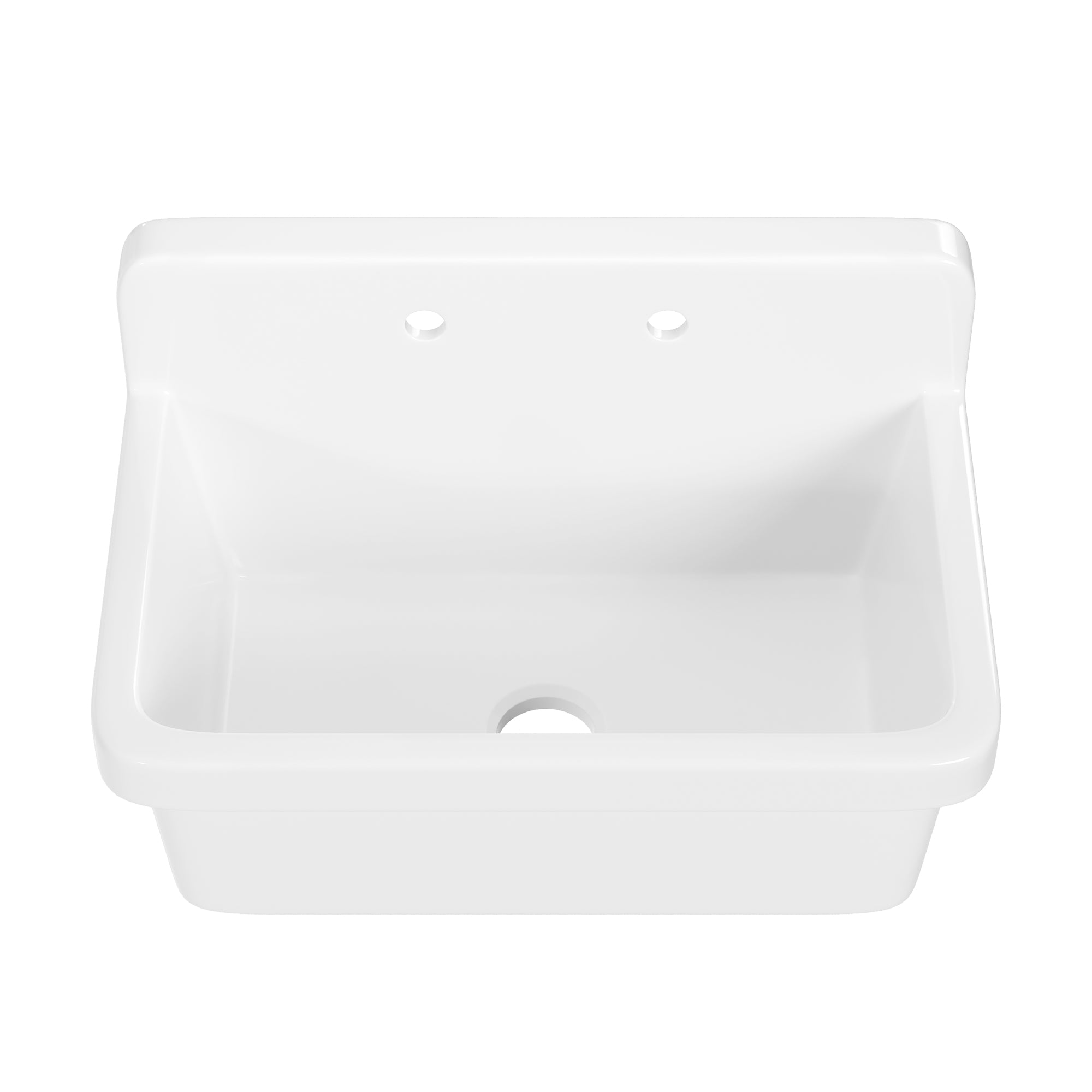 24" L x 19" W Rectangular Laundry Sink Utility Kitchen Sink, Wall-Mount With Multiple Sizes