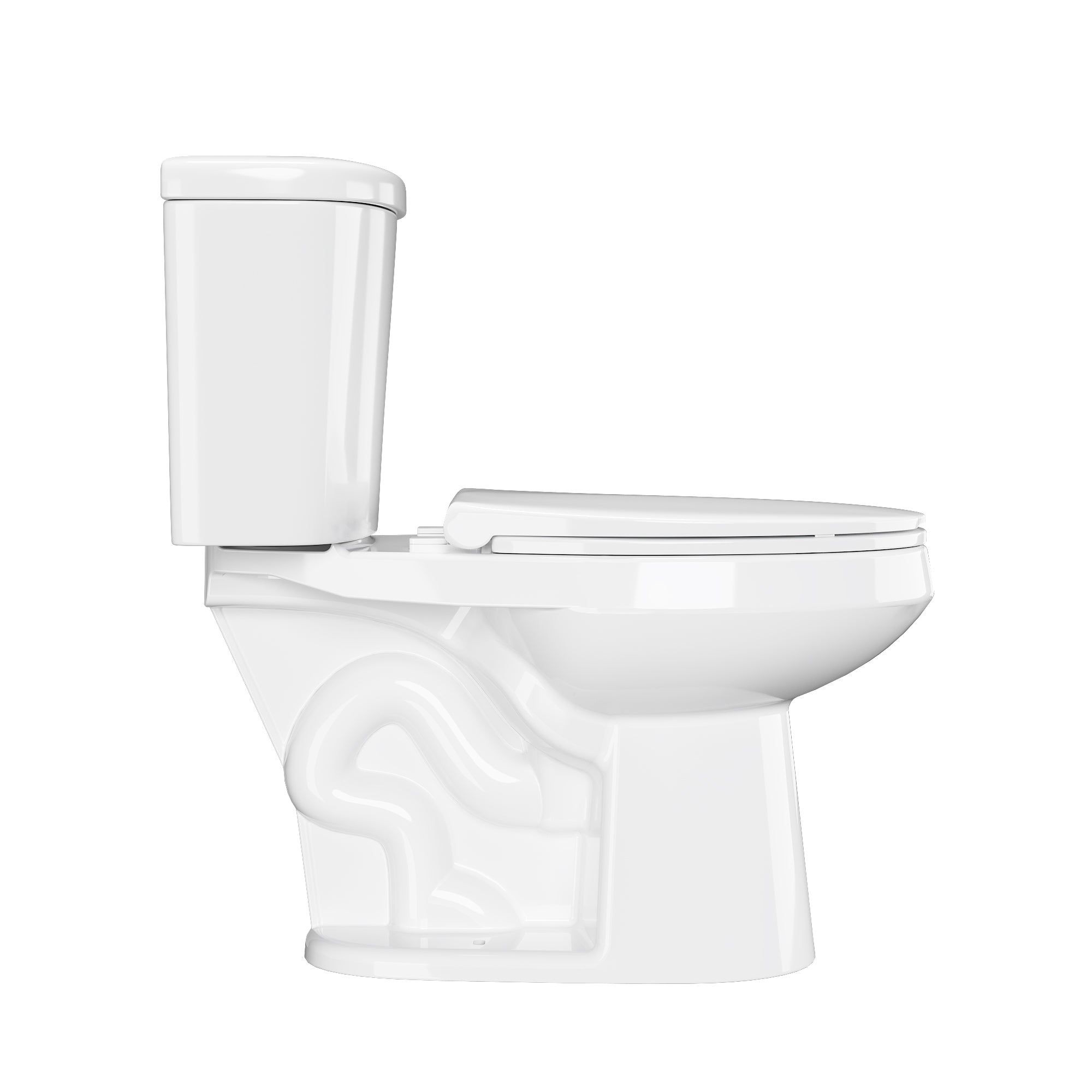 2-Piece 0.8/1.28 GPF Dual-Flush Elongated ADA Chair Height Toilet in White, MaP 1000g, Soft-Close Seat
