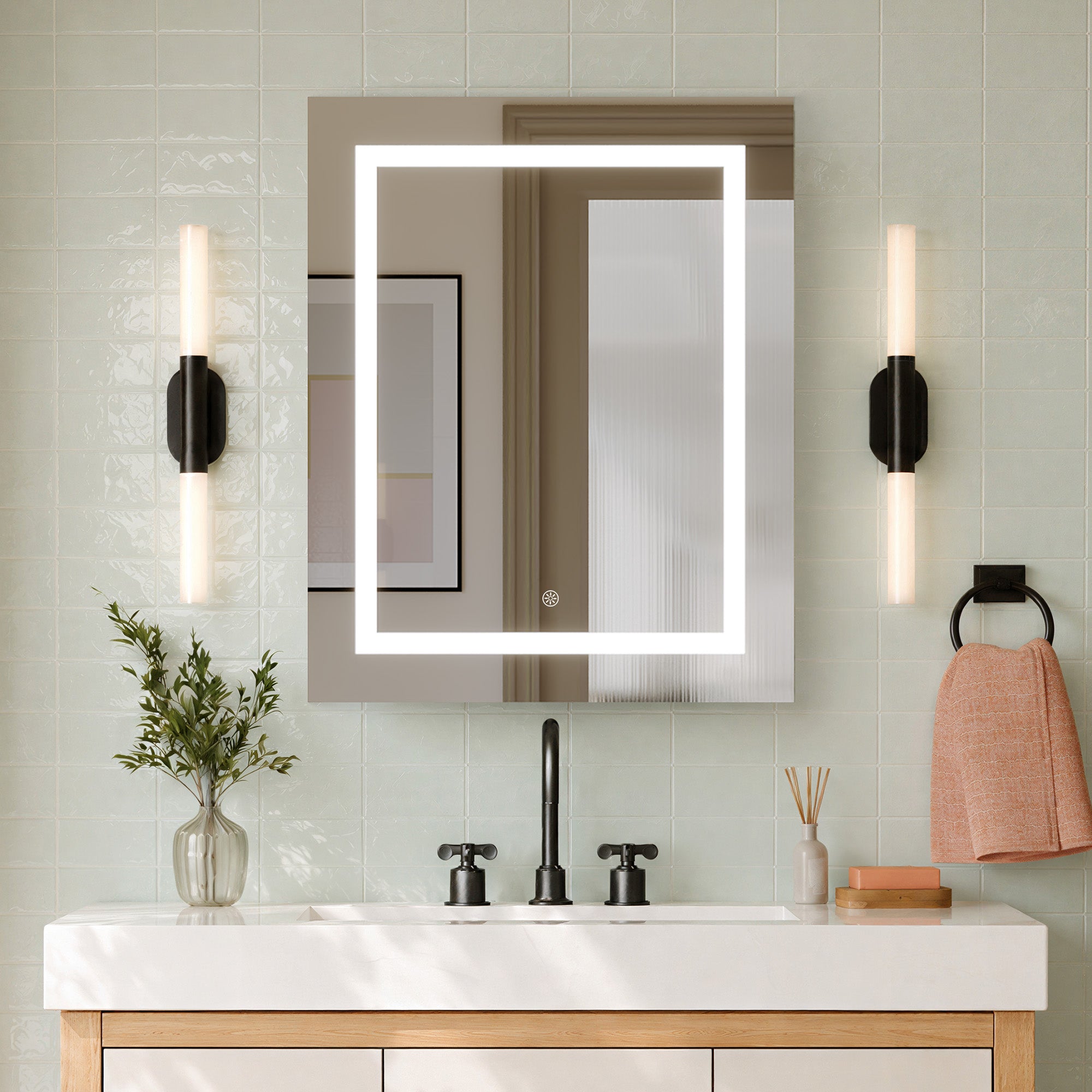 DeerValley DV-1MC0498/499/500 LED Medicine Cabinet – Adjustable Color Temp, Anti-Fog & Double Door