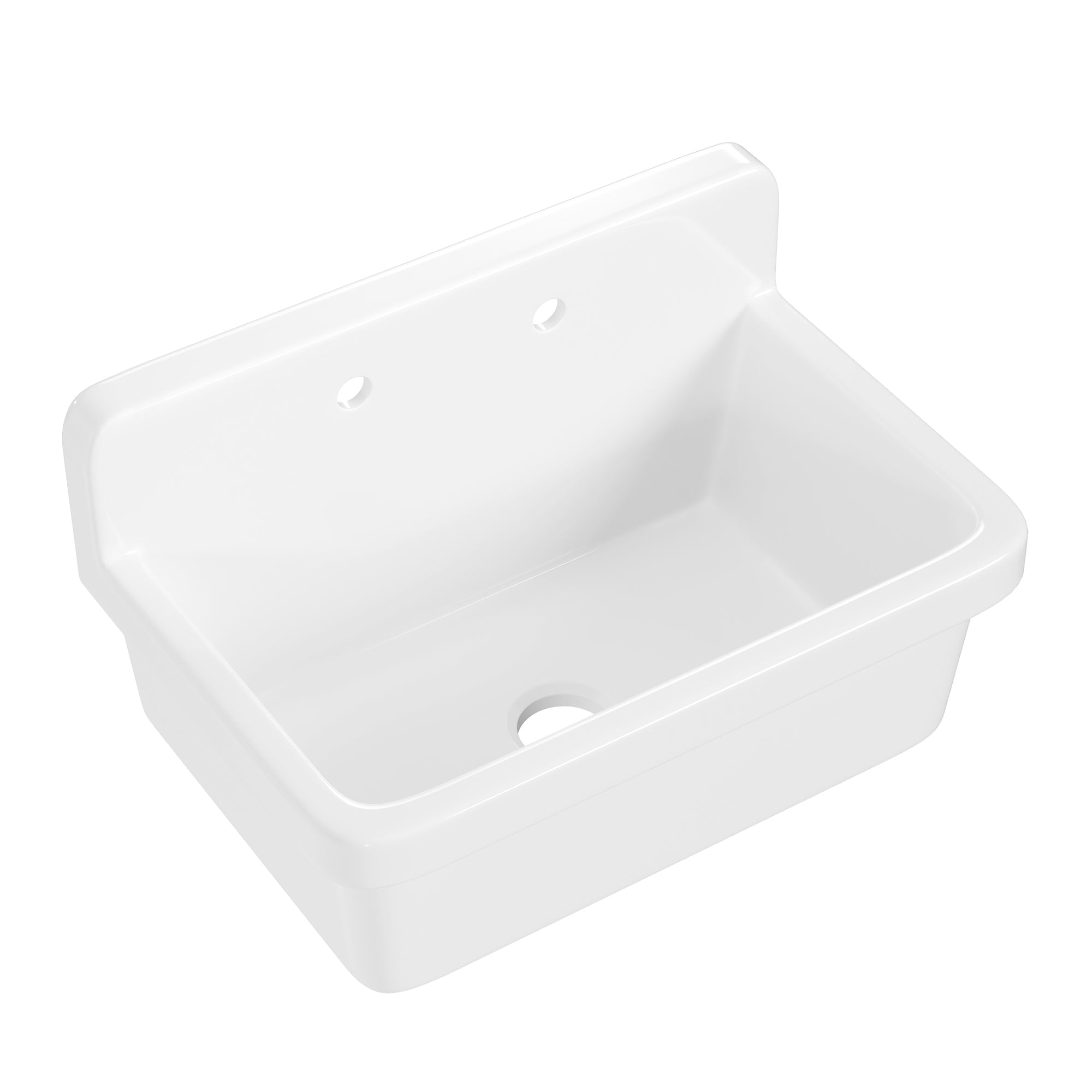 24" L x 19" W Rectangular Laundry Sink Utility Kitchen Sink, Wall-Mount With Multiple Sizes