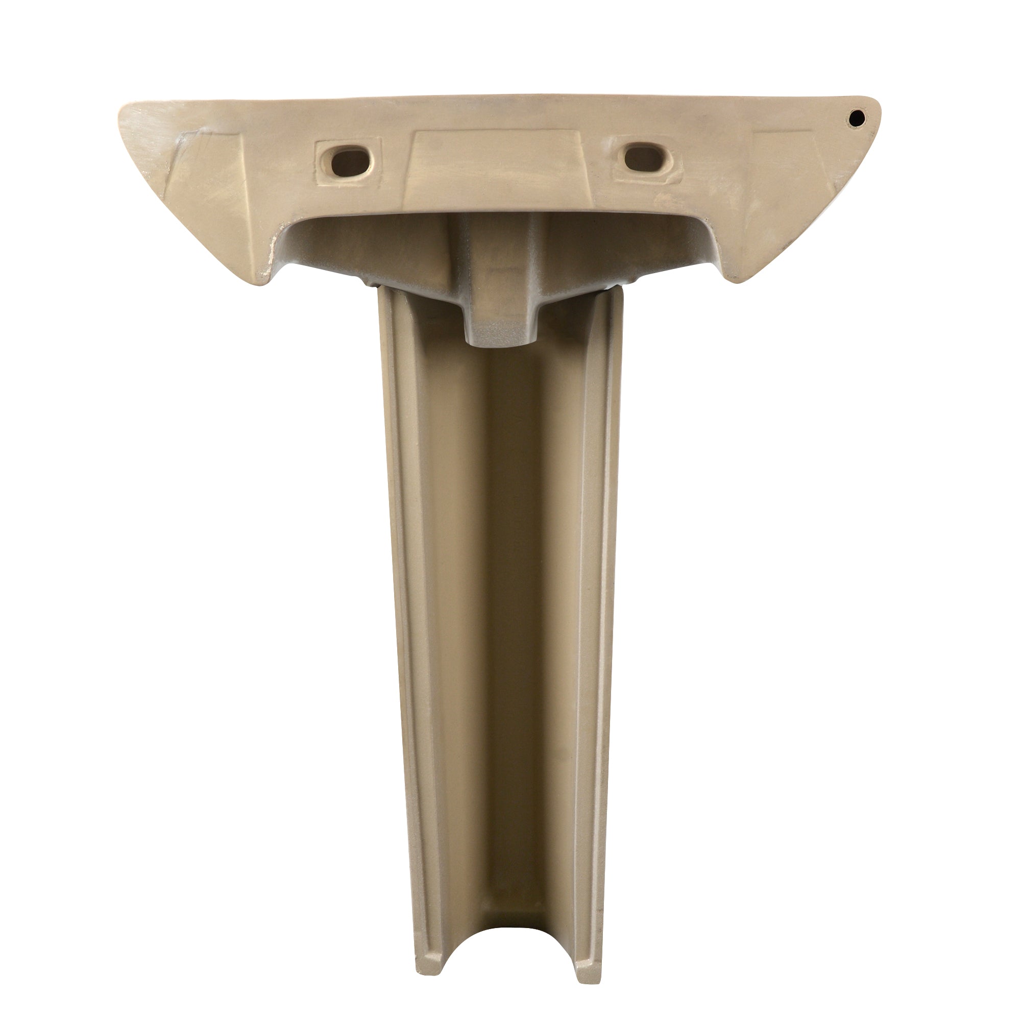 APEX 33.8" Rectangular Pedestal Bathroom Sink, Single Faucet Holes