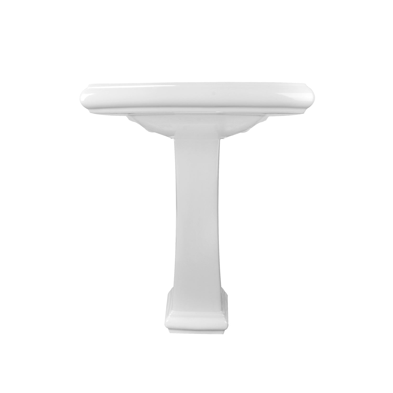 APEX 26" X 20" Rectangular Pedestal Bathroom Sink, Overflow Hole With Multiple Colors and Types