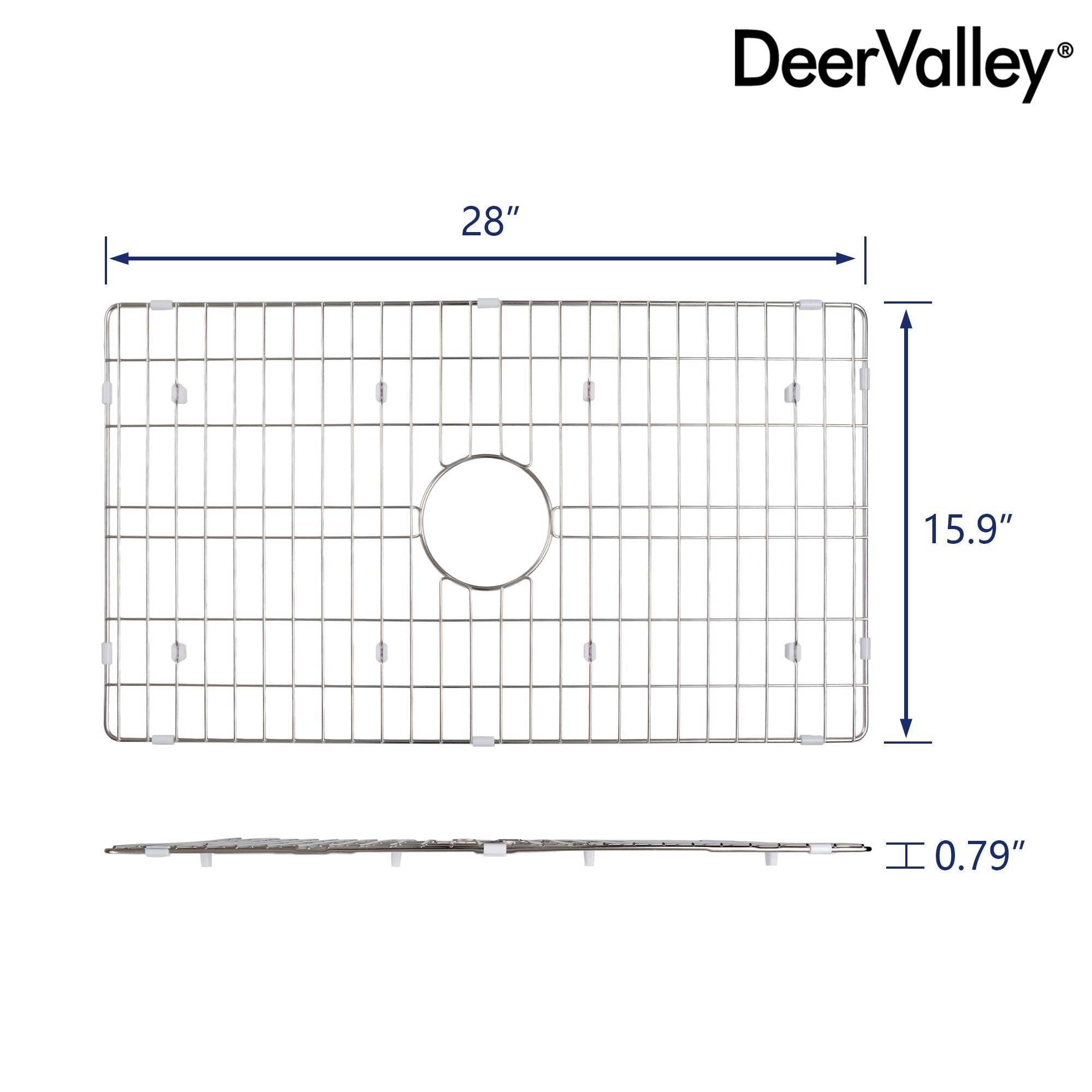 DeerValley DV-K510G18 27.95" x 15.91" Kitchen Sink Grid (Compatible with DV-1K510)