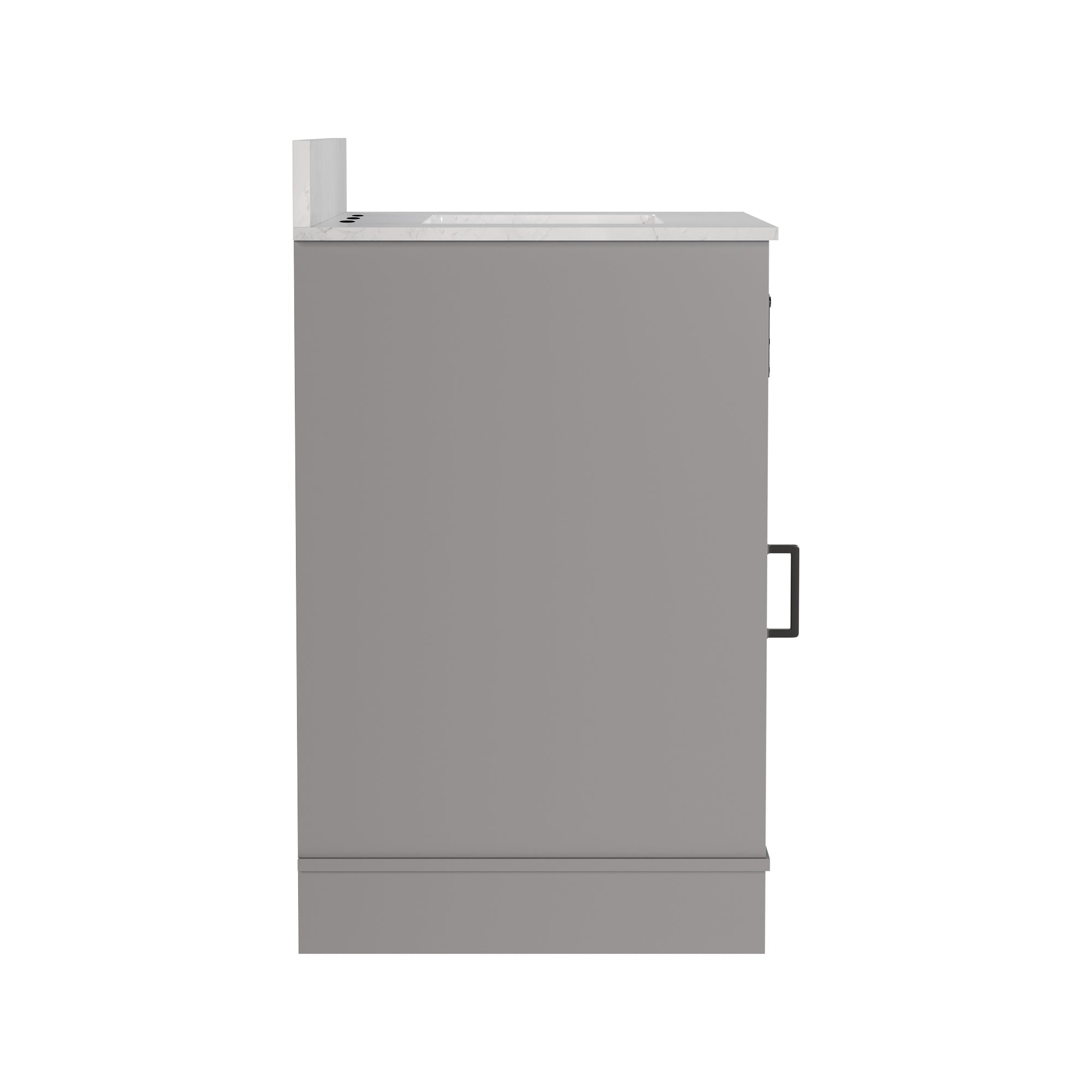 30" Rectangular Bathroom Vanity, with Ceramic Sink Top Set-up