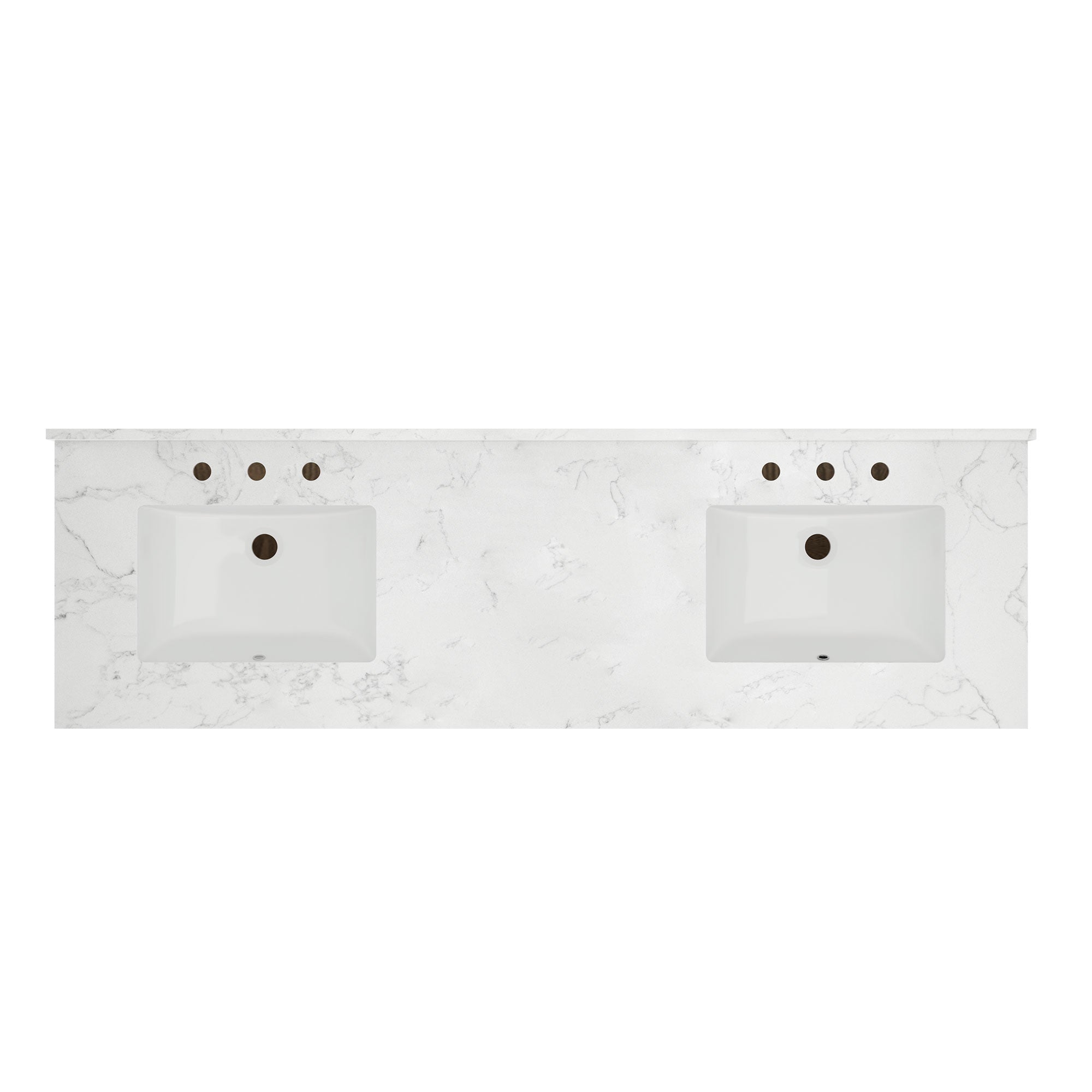 DeerValley DV-1BV0158NW Double Sink Vanity, Natural Oak Soft-Close Drawers & Doors, 72-in Pre-assembled