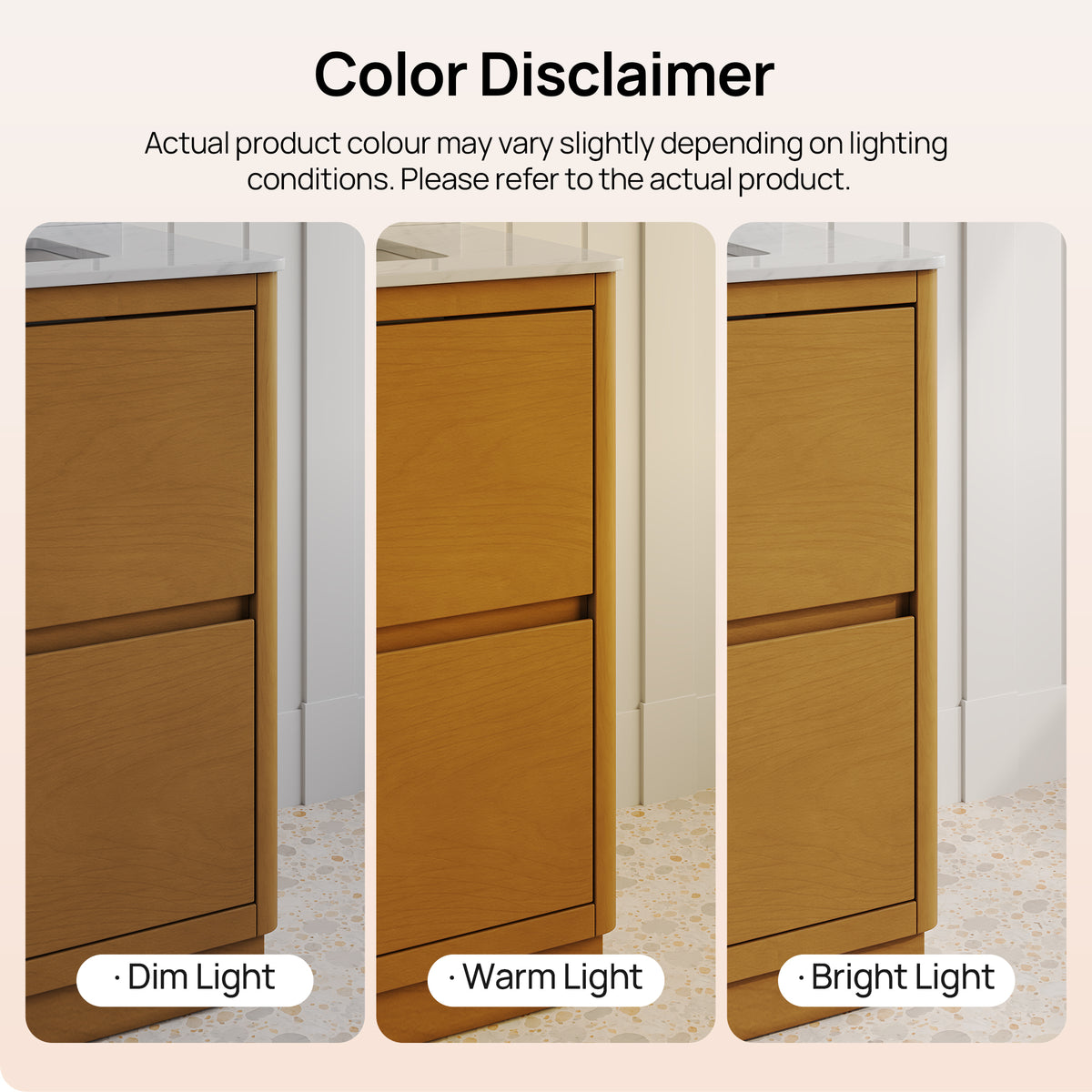 DeerValley DV-1BV0599NW Bathroom Vanity, Easy Setup, Double Sinks & 6 Drawers