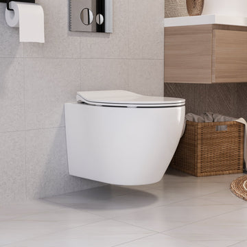 LIBERTY Wall-Hung Elongated Toilet, 1.1/1.6GPF Dual-Flush with Multiple Colors