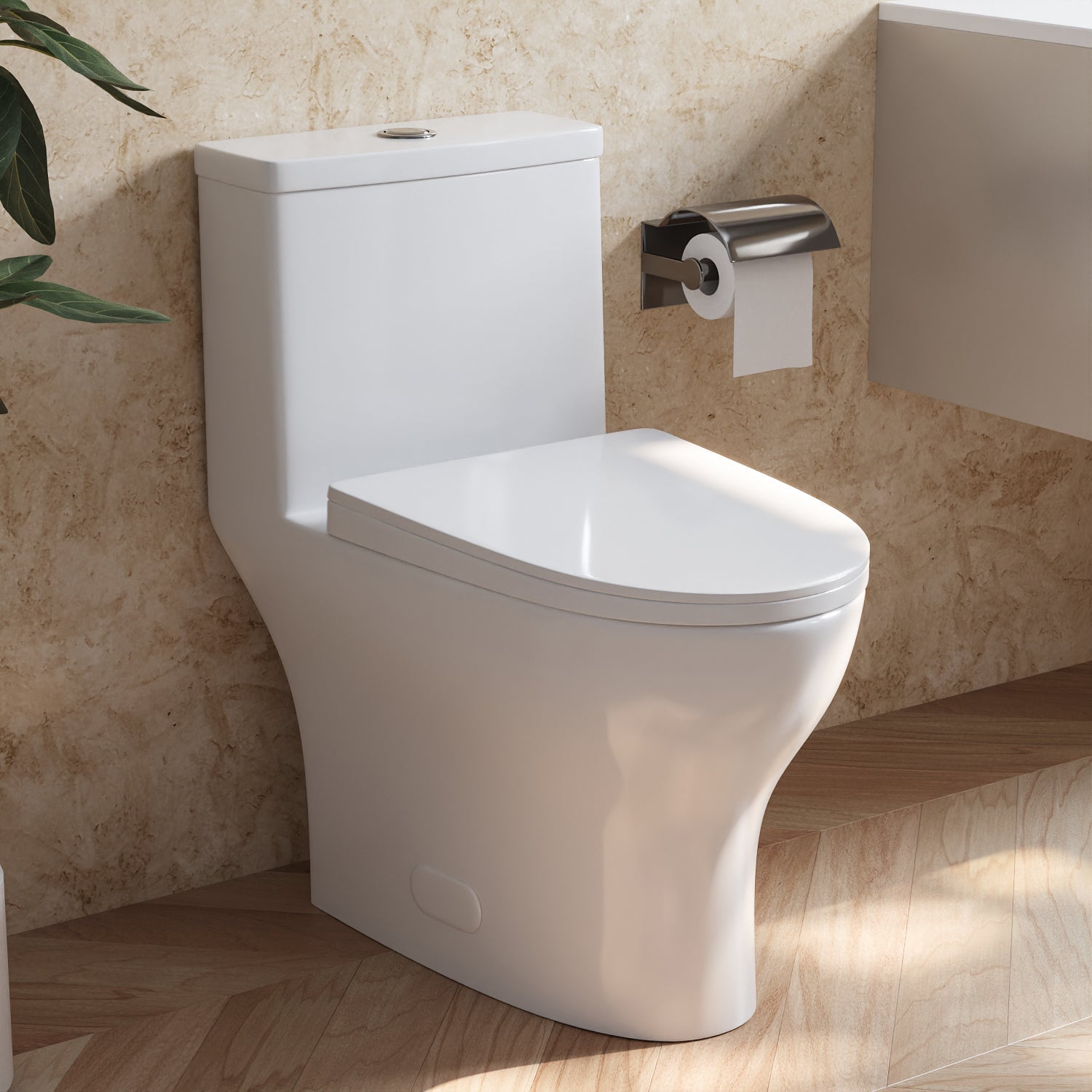 ALLY One-Piece Elongated Toilet, 12" Rough-in Dual-Flush