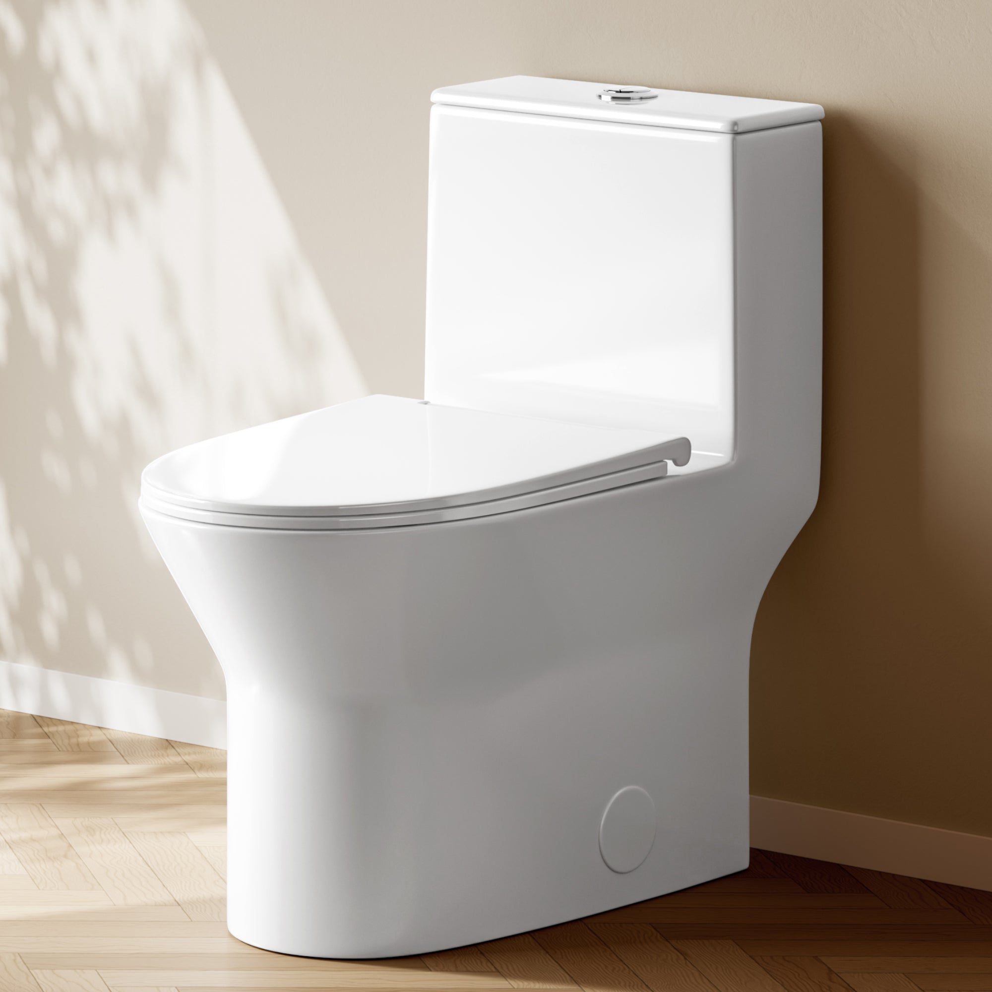 DeerValley DV-1F0250 Elongated One Piece Toilet, Dual Flush 1.1