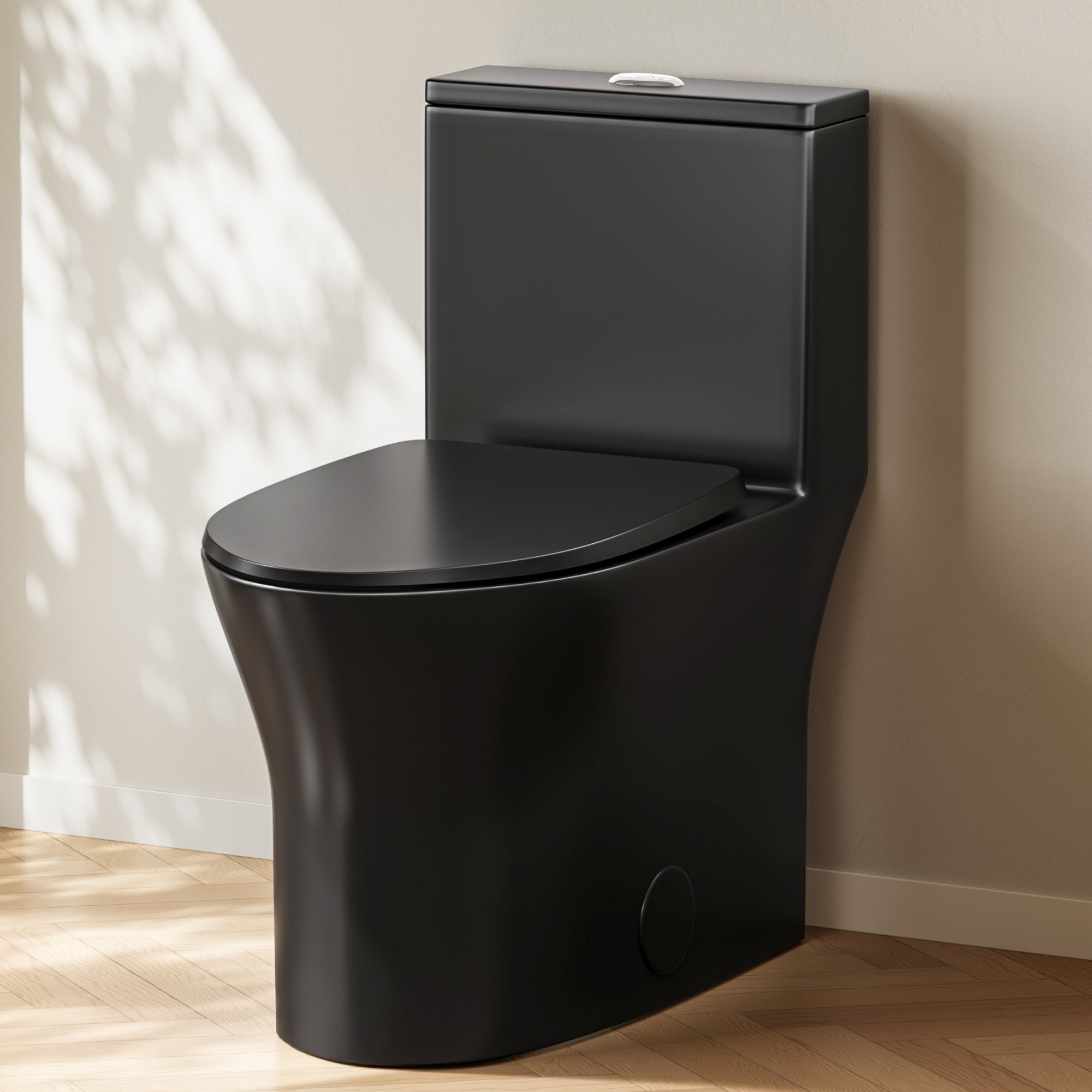DeerValley DV-1F0250 One-Piece Toilet Soft-Close Seat Skirted Design Dual Flush