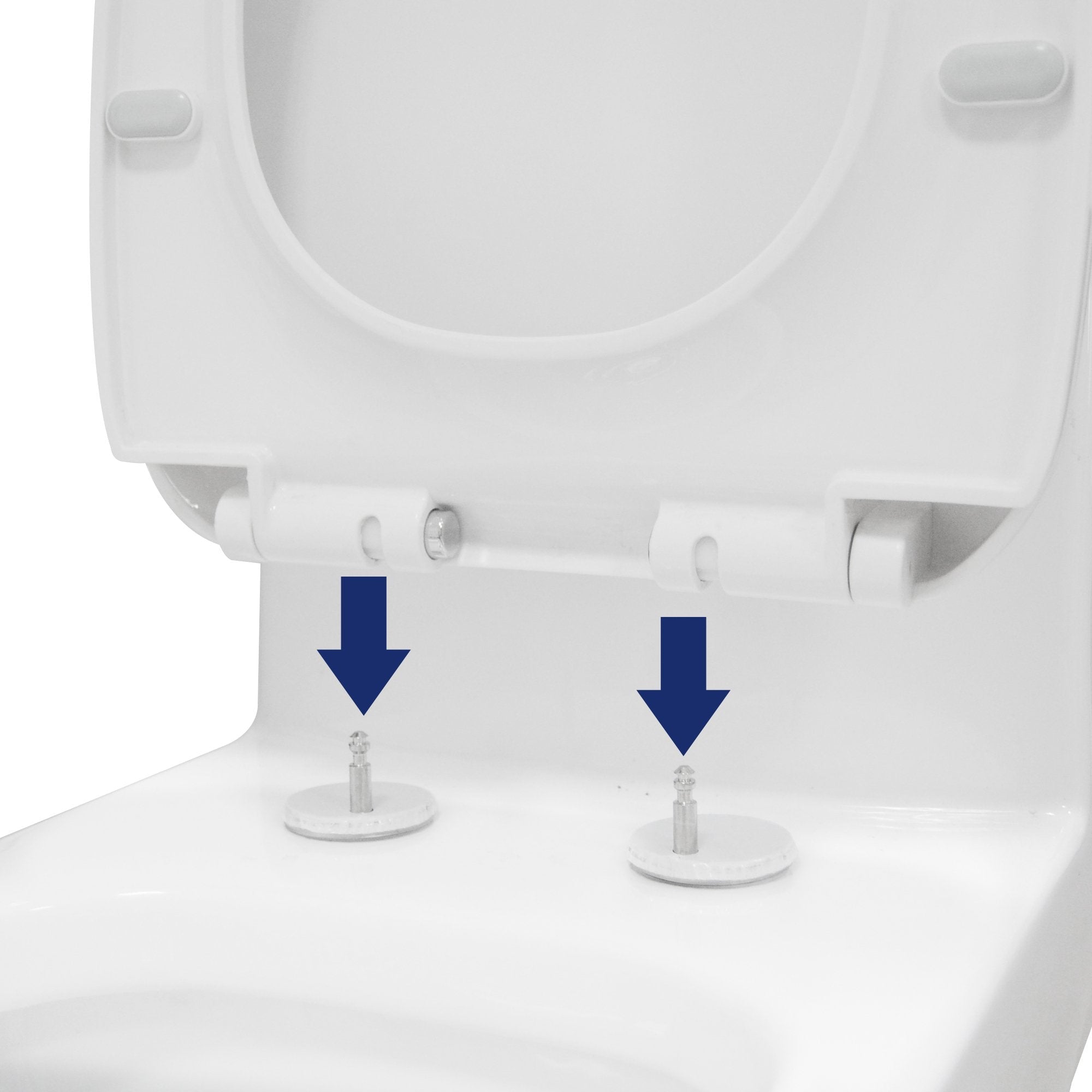 DeerValley Bath DeerValley DV-F026S11 Quick-Release Plastic Elongated polypropylene Seat (Fit with DV-1F026) Toilet Seats