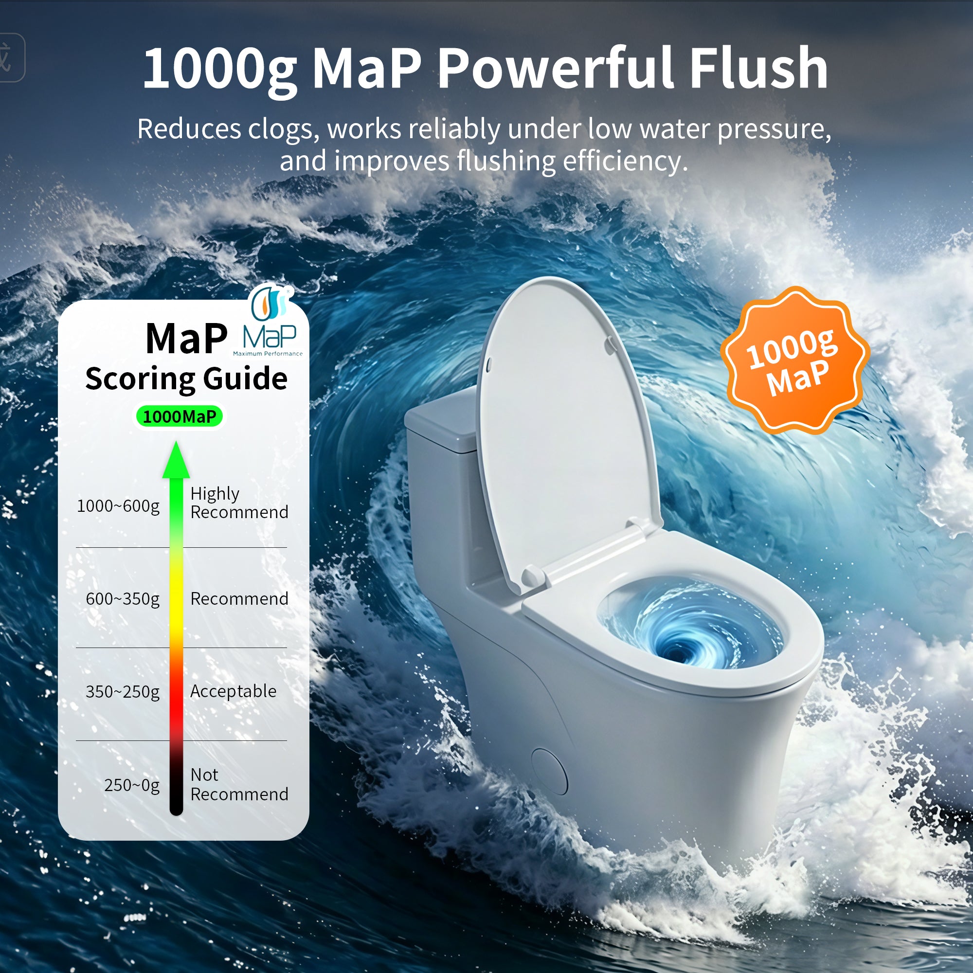 DeerValley DV-1F0437 One Piece Elongated Toilet – Dual Flush & Rimless, ADA Height, Seat Included