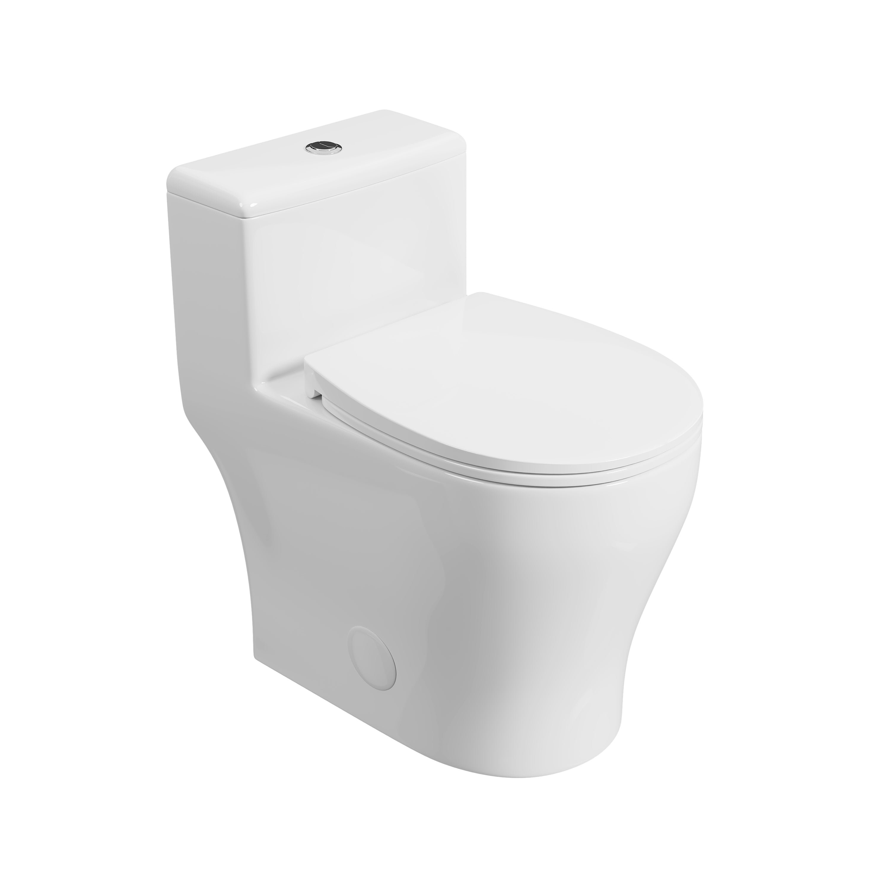 DeerValley DV-1F0572 One Piece Toilet, Clean Look & Siphon Jet Dual Flush