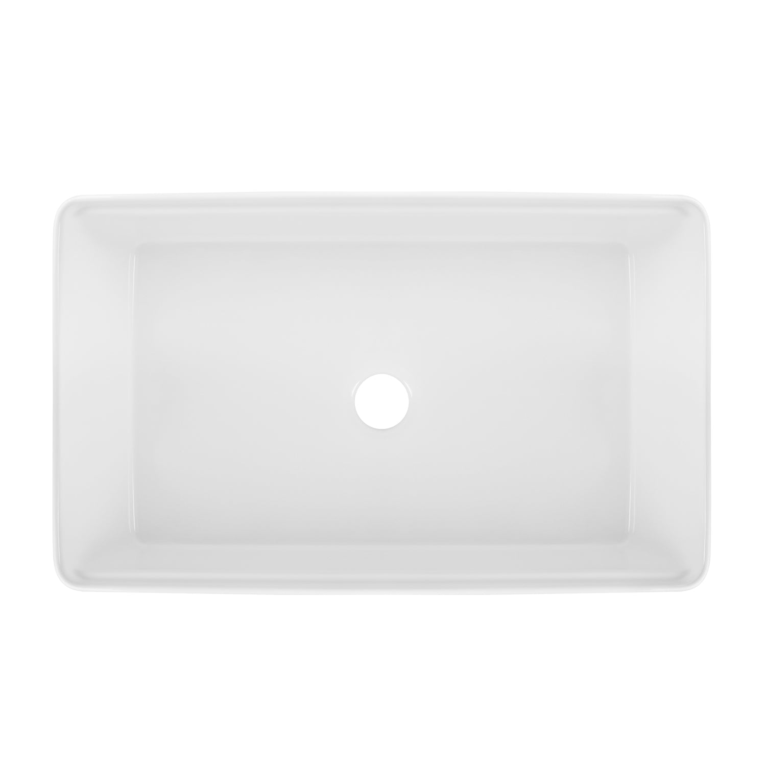 33"L X 20"W / 24"L X 20"W Rectangular Workstation Farmhouse Kitchen Sink, Smooth Surface