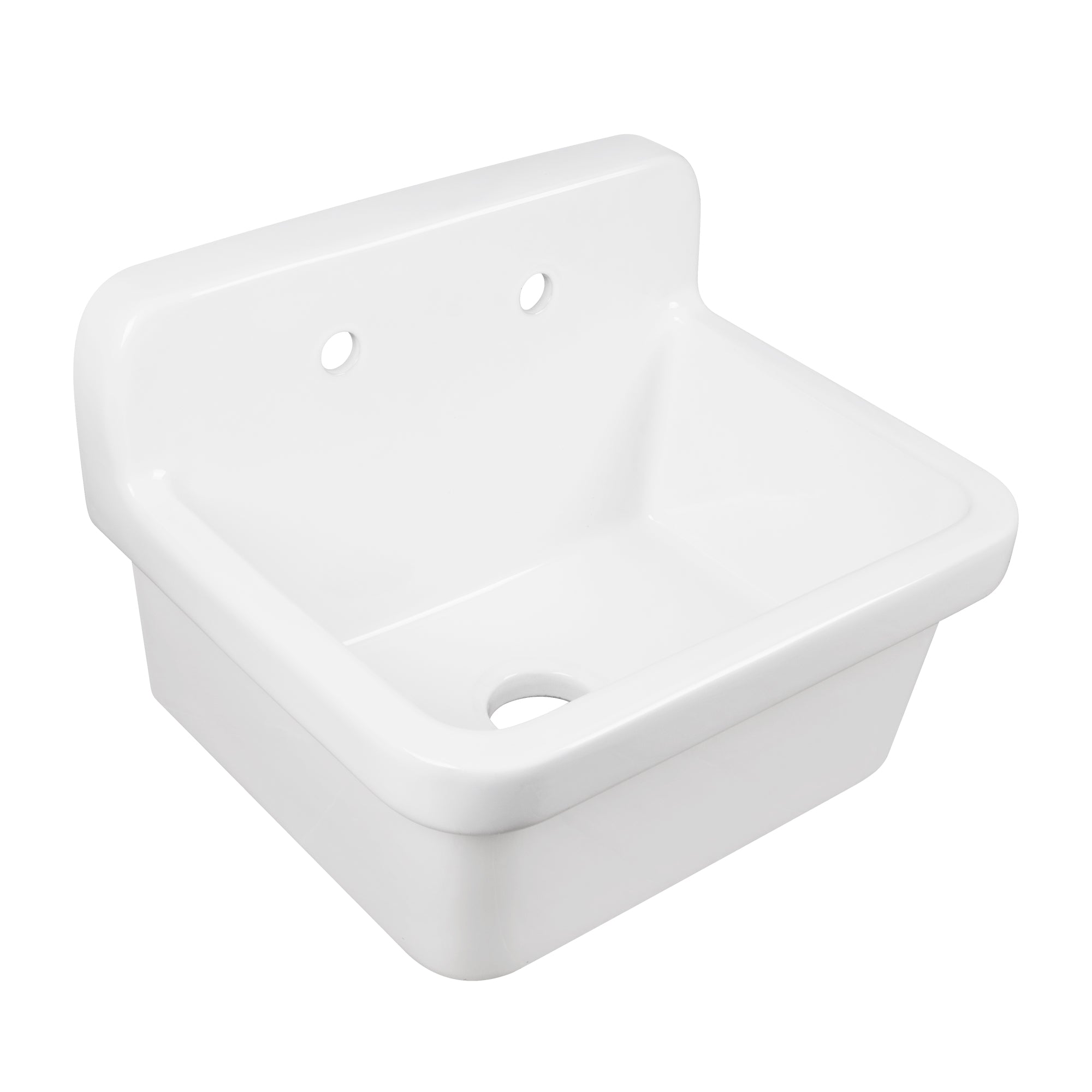 24" L x 19" W Rectangular Laundry Sink Utility Kitchen Sink, Wall-Mount With Multiple Sizes