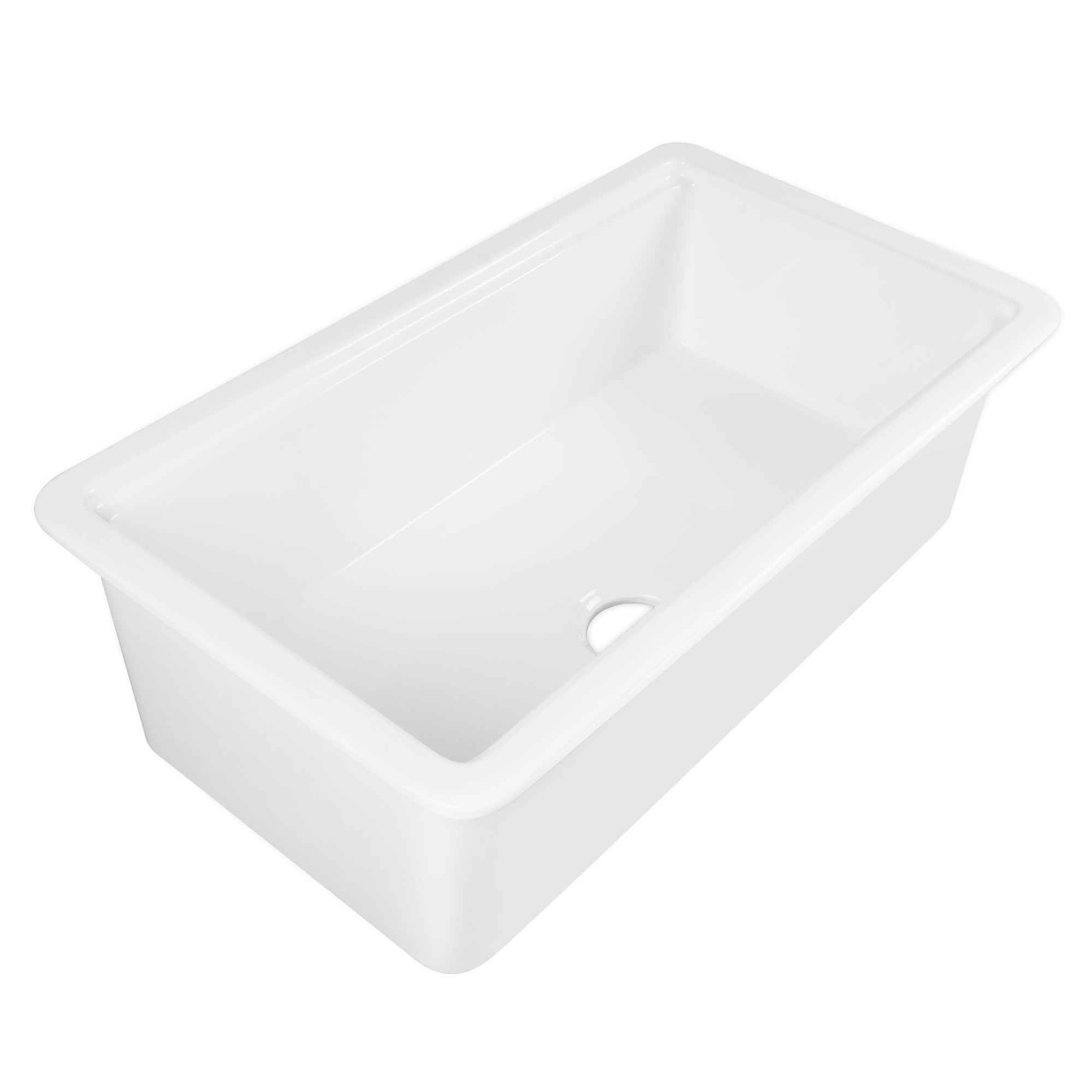 33" L X 19" W Rectangular Workstation Undermount Kitchen Sink, Shatter-Resistant