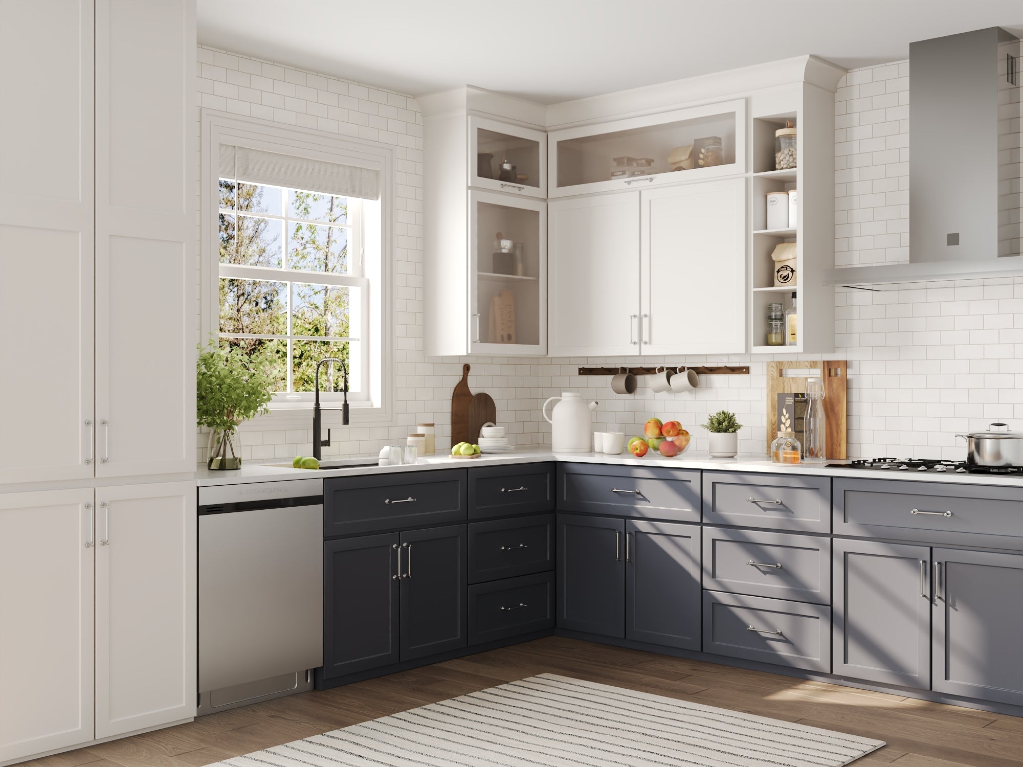 25"x19" Rectangular Drop-in Kitchen Sink, Granite Composite With Multiple Styles