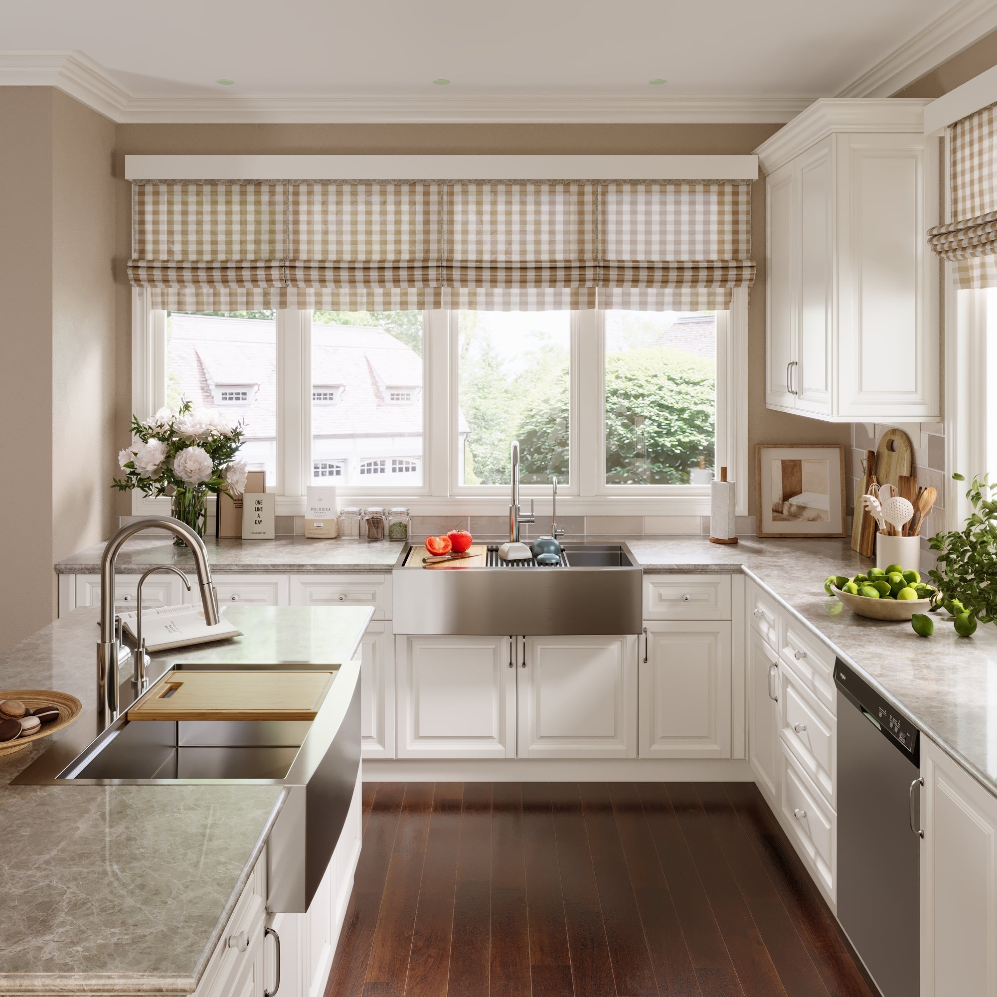 30" Rectangular Workstation Farmhouse Kitchen Sink, Stainless Steel Single Bowl With Multiple Sizes