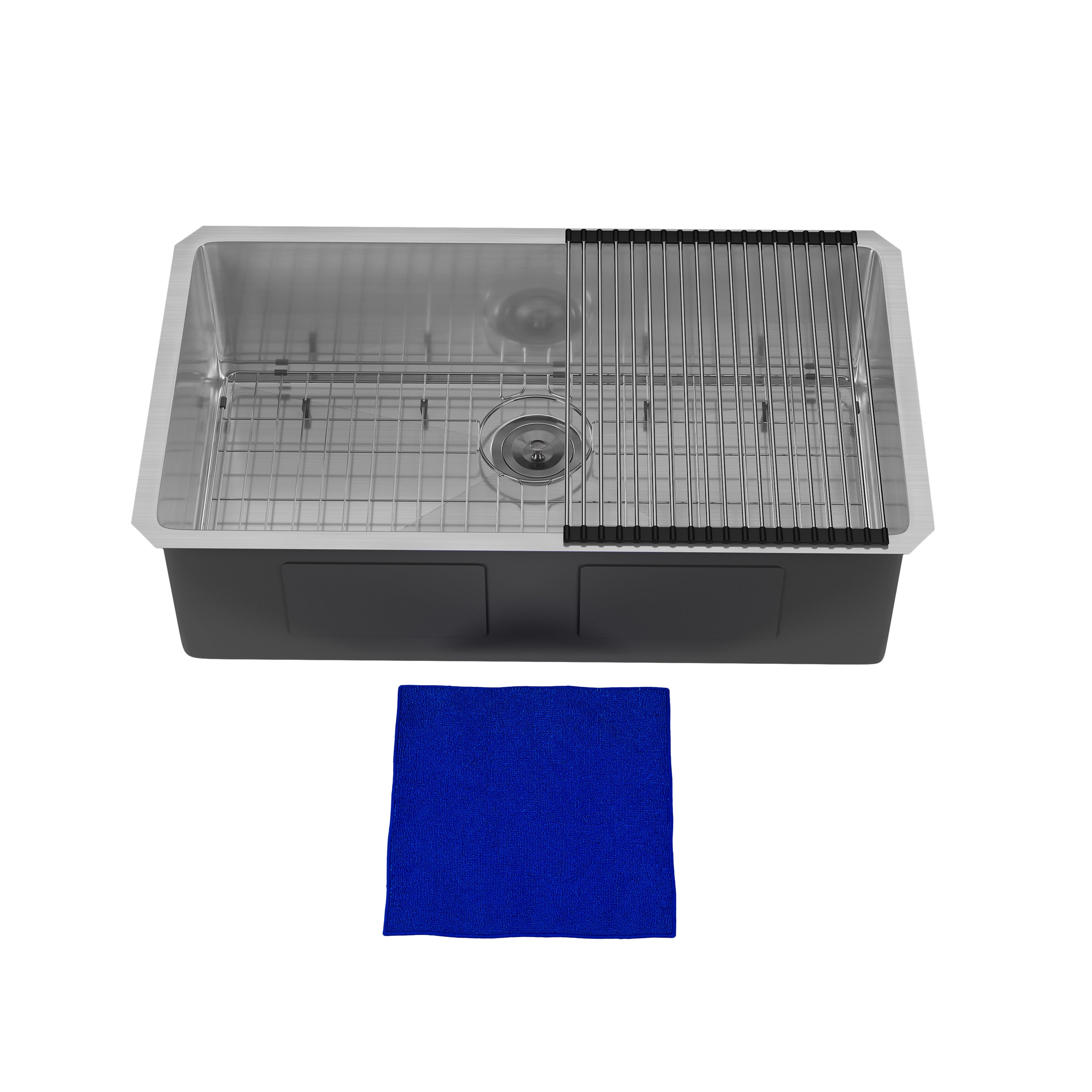 DeerValley DV-1K0603 Undermount Kitchen Sink, Stainless Steel & Grid Included