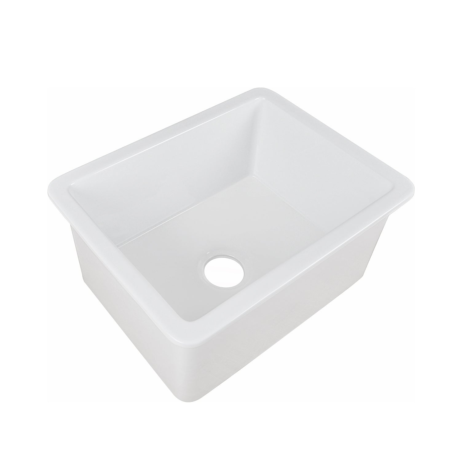 DeerValley Bath DeerValley DV-1K515 Glen Rectangle Fireclay 24.02" L x 18.70" W Farmhouse Kitchen Sink