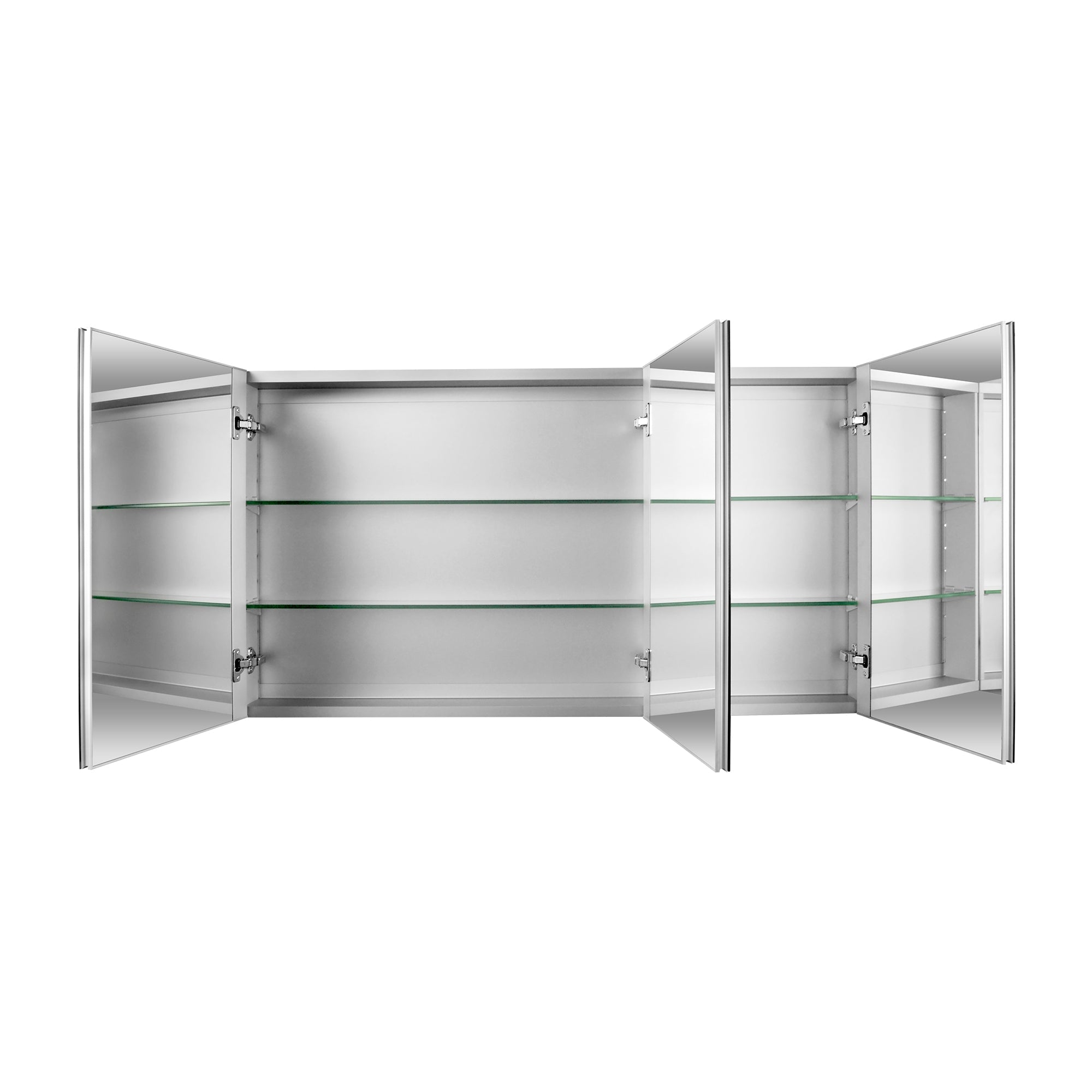 Rectangular Bathroom Medicine Cabinet, Frameless With Mirror With Multiple Types