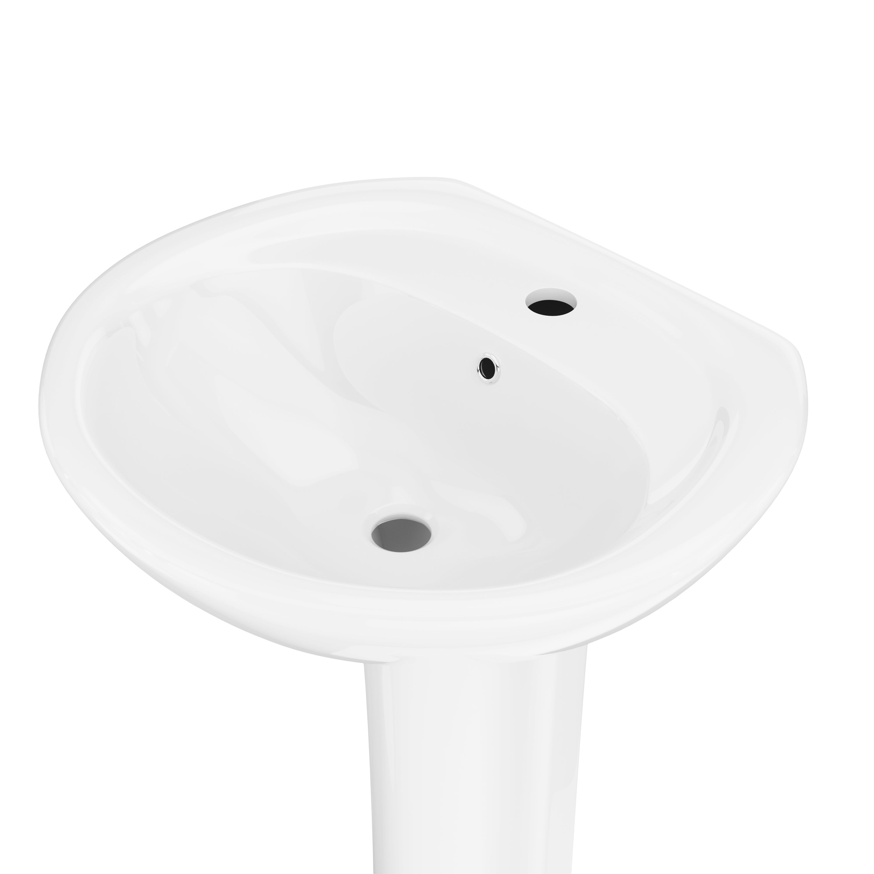 DeerValley DV-1P530 Pedestal Sink – Compact & Durable with Overflow