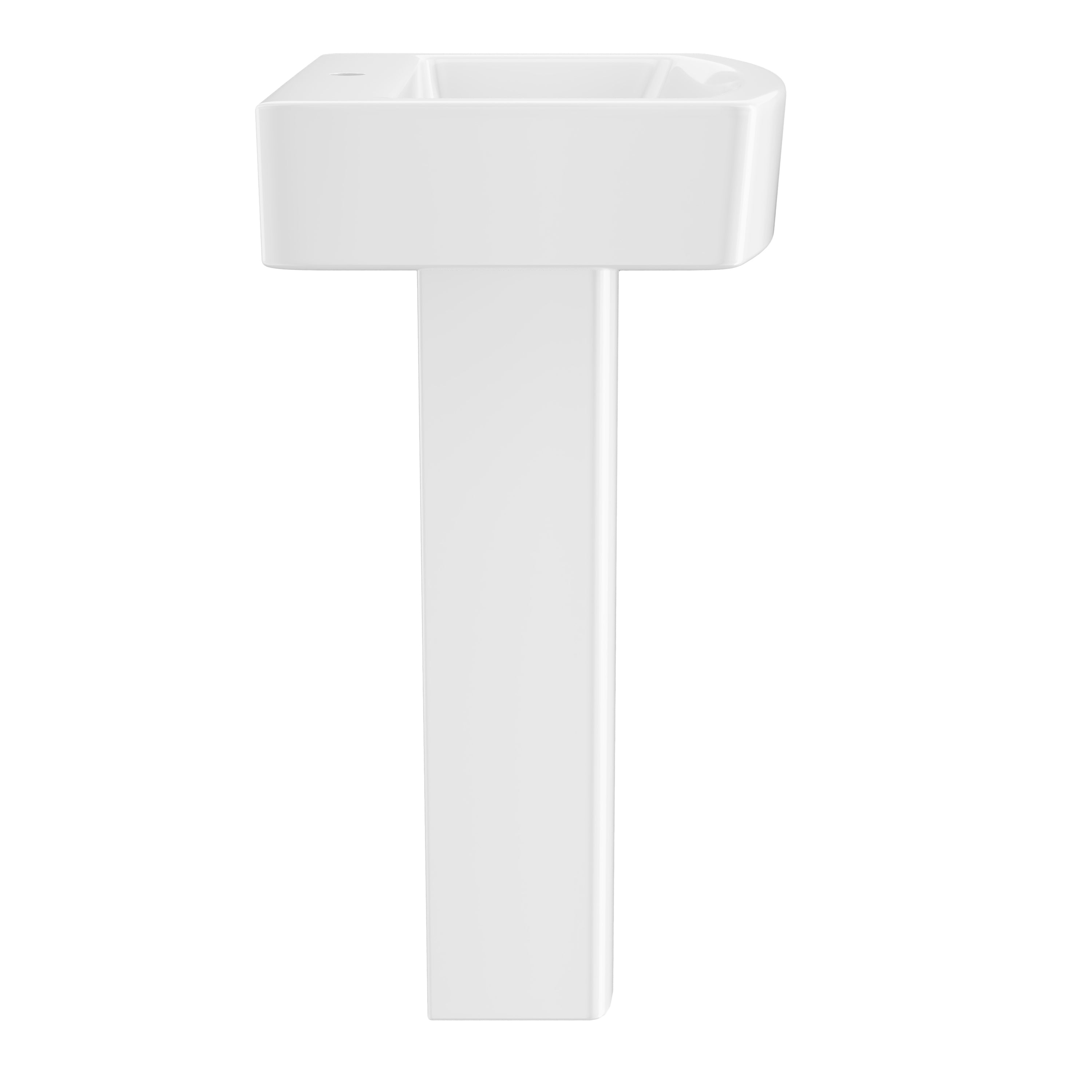 DeerValley DV-1P533 Pedestal Sink – Space-Saving with Overflow & Durable Ceramic