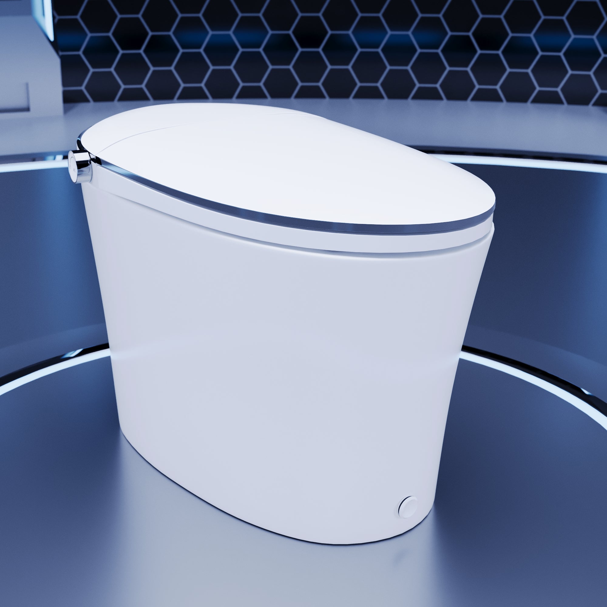 DeerValley Smart Toilet Quiet-Closed Heated Seat Sensor Auto, Foot Kick & Blackout Flush, Night Light,DV-1S0019/V1/V3