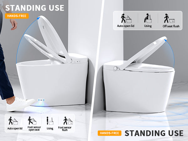 Smart Toilet Foot Operation