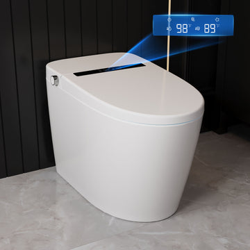 DeerValley Smart Toilet,Auto Flush, Heated Seat, Tankless One-Piece Toilets for Bathrooms,DV-1S0159/0159-V1/0159-V3
