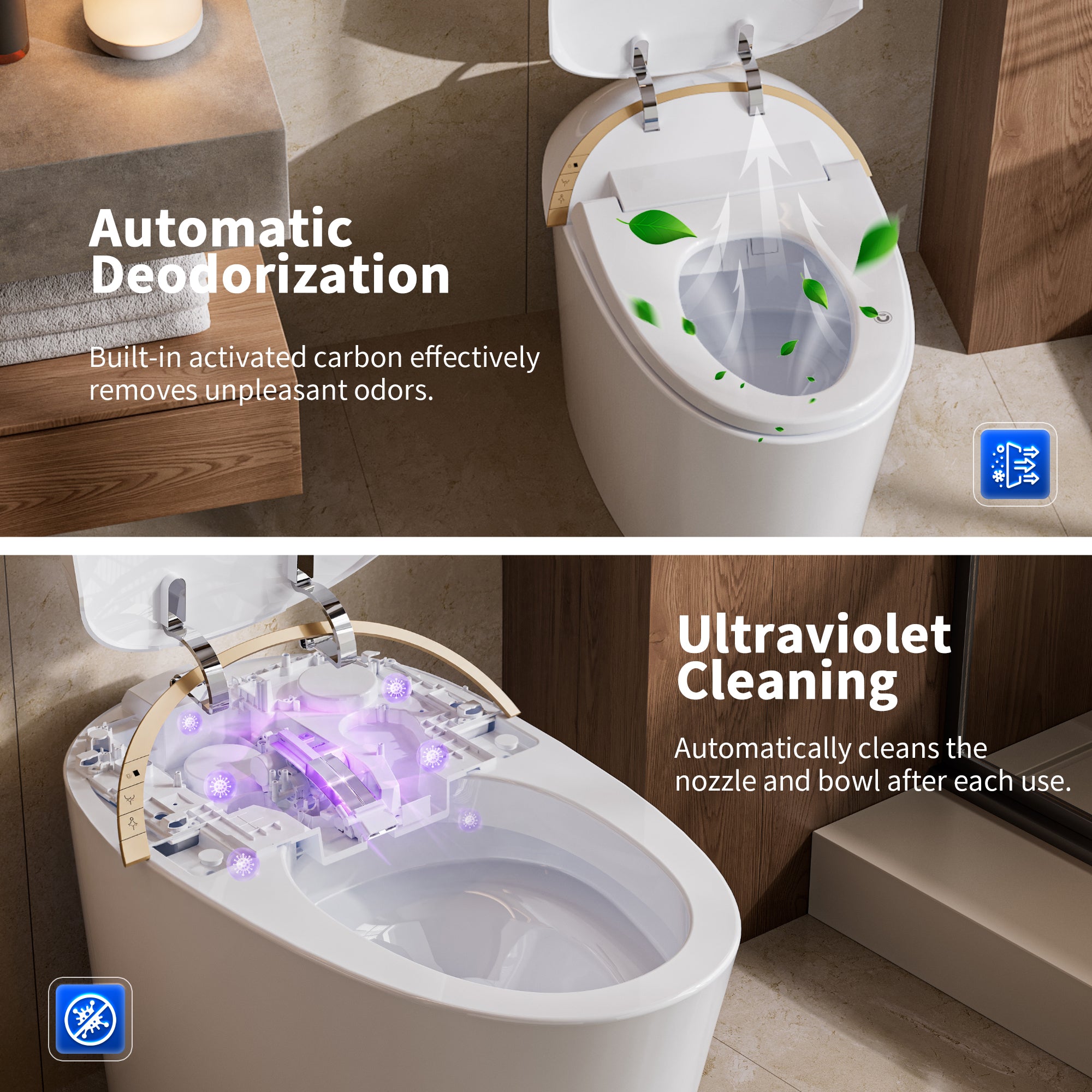DeerValley DV-1S0160-V3 Smart Toilet with Balanced Comfort & Design, Upgraded Features