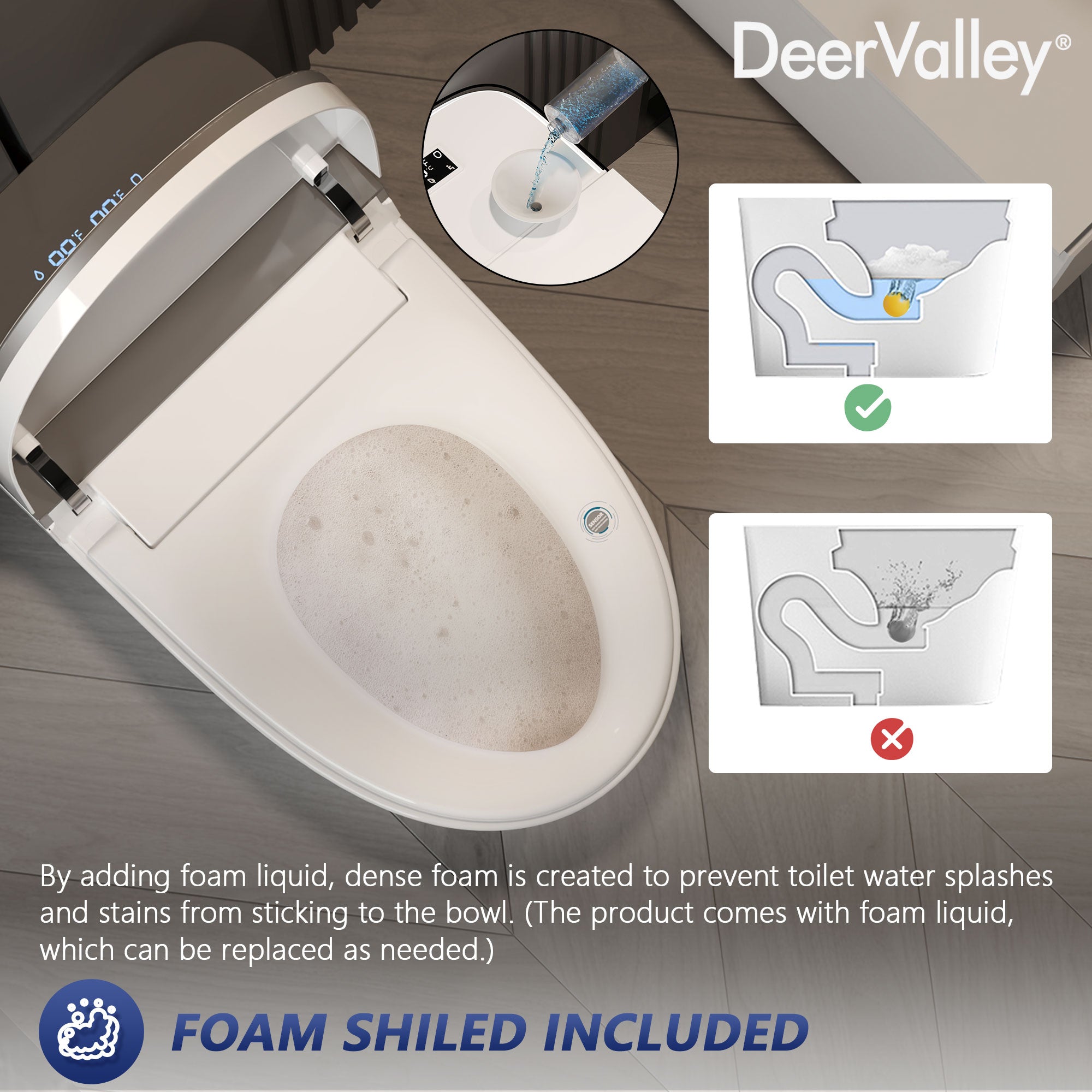 Smart Toilet Foam Shlied