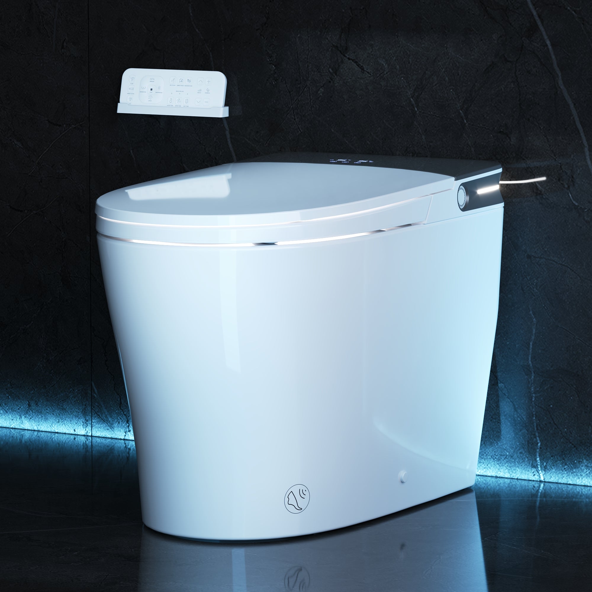 Pre-sale DeerValley DV-1S0371-V3 Premium Smart Toilet with Foot Sensor Lid, UV Sterilization, Child Mode, ADA Height, Foam Shield, and 1000 MAP Flush - Programmable Water Spray & Warm Air Dryer for Elevated Comfort