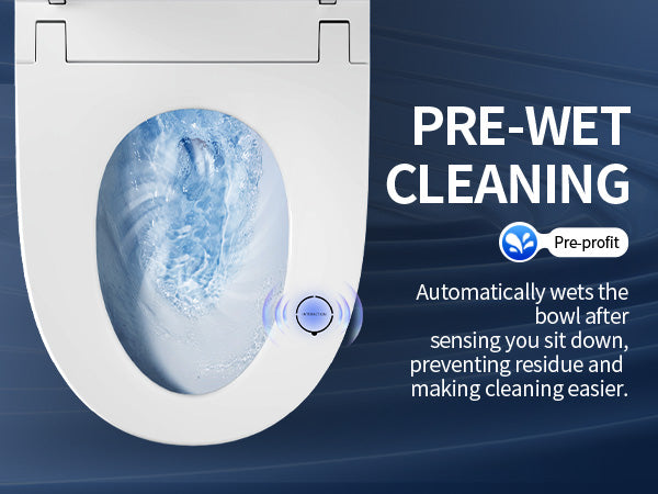 Smart Toilet Pre-Wet-Cleaning