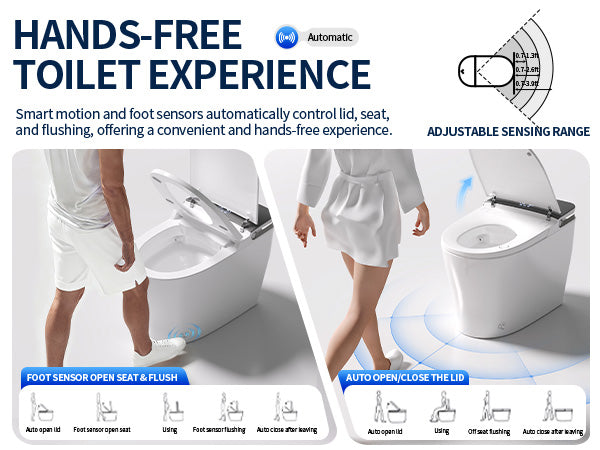 Smart Toilet Hands-Free Toilet Experience