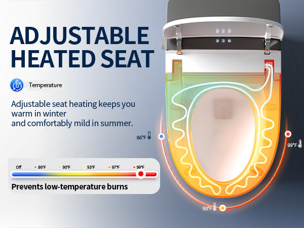 Smart Toilet Adjustable Heated Seat