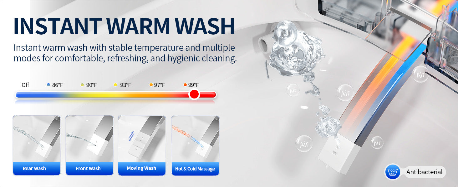 Smart Toilet Instant Warm Wash