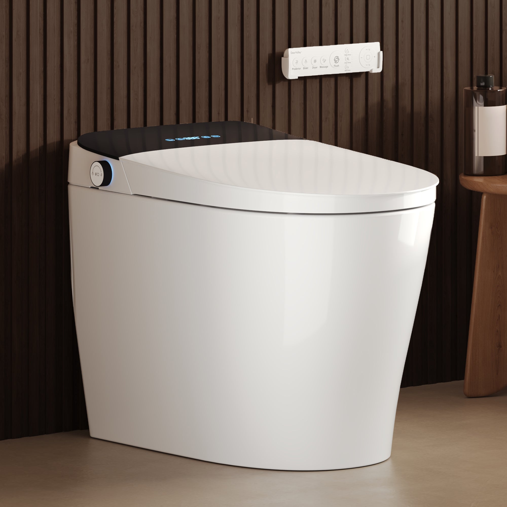 DeerValley DV-1S0455 Wall Hung Smart Toilet – Auto Open/Close, Foam Shield & Foot Sensor