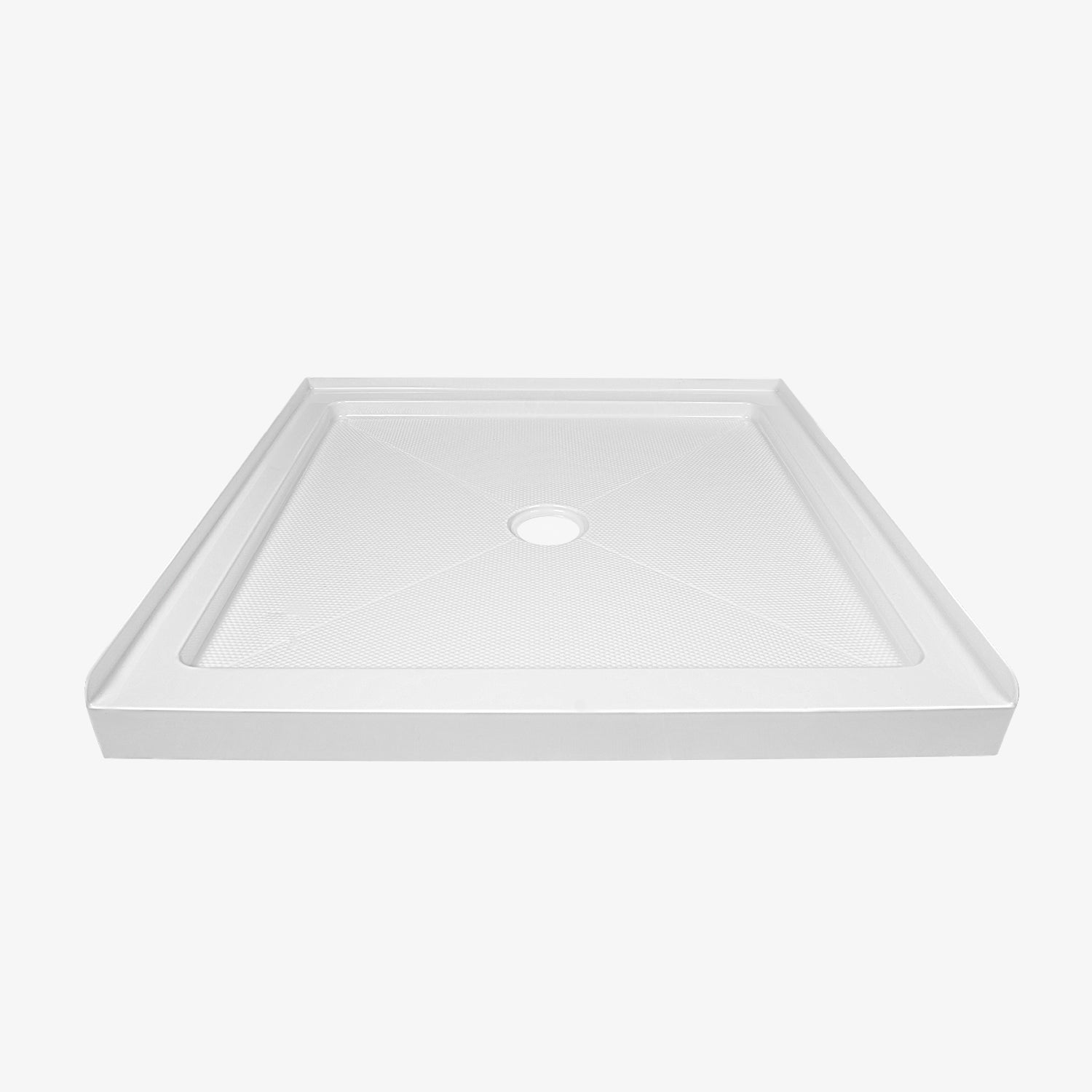 35" L x 35" W Square Shower Base, Non-slip Design