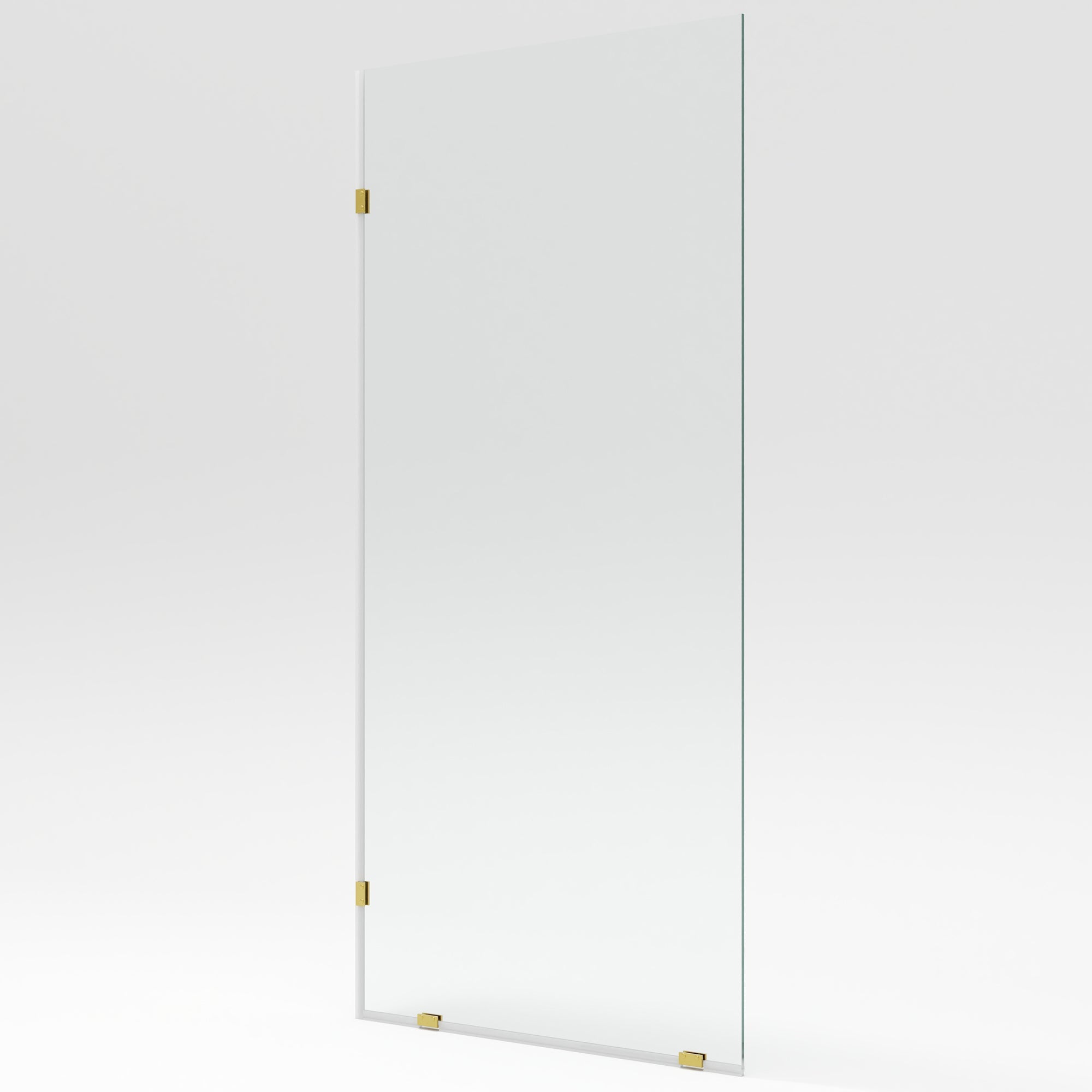 ALLY 36"x 78" Single Fixed Glass Panel for Shower, Thick Frameless Tempered Safety Glass & Fixed Panel with Hardware