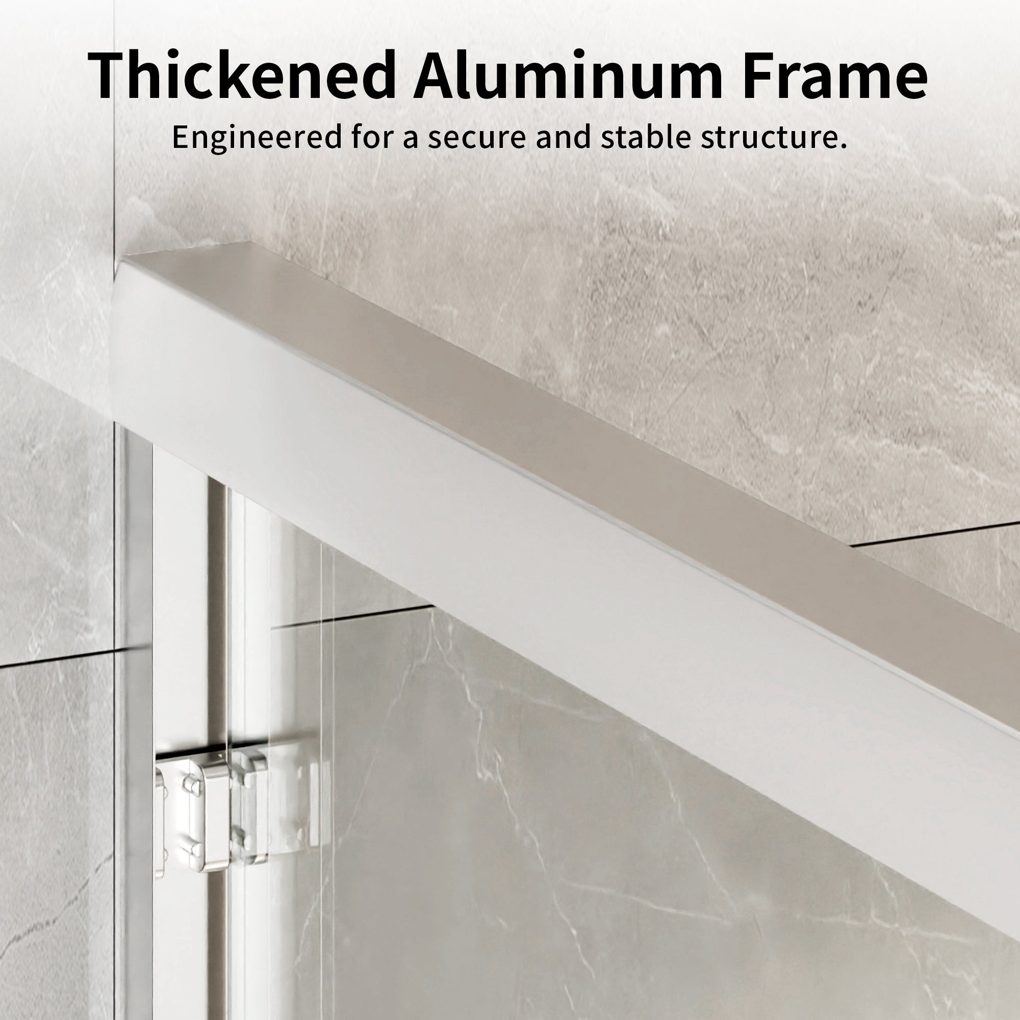 DeerValley DV-1SD0412B06 56" - 60" W x 60" H Framed Double Sliding Tub Door, Bypass Sliding Bathtub Shower Door with 1/4" Clear Tempered Glass, Aluminum Frame with Stainless Steel Towel Bar, Matte Black
