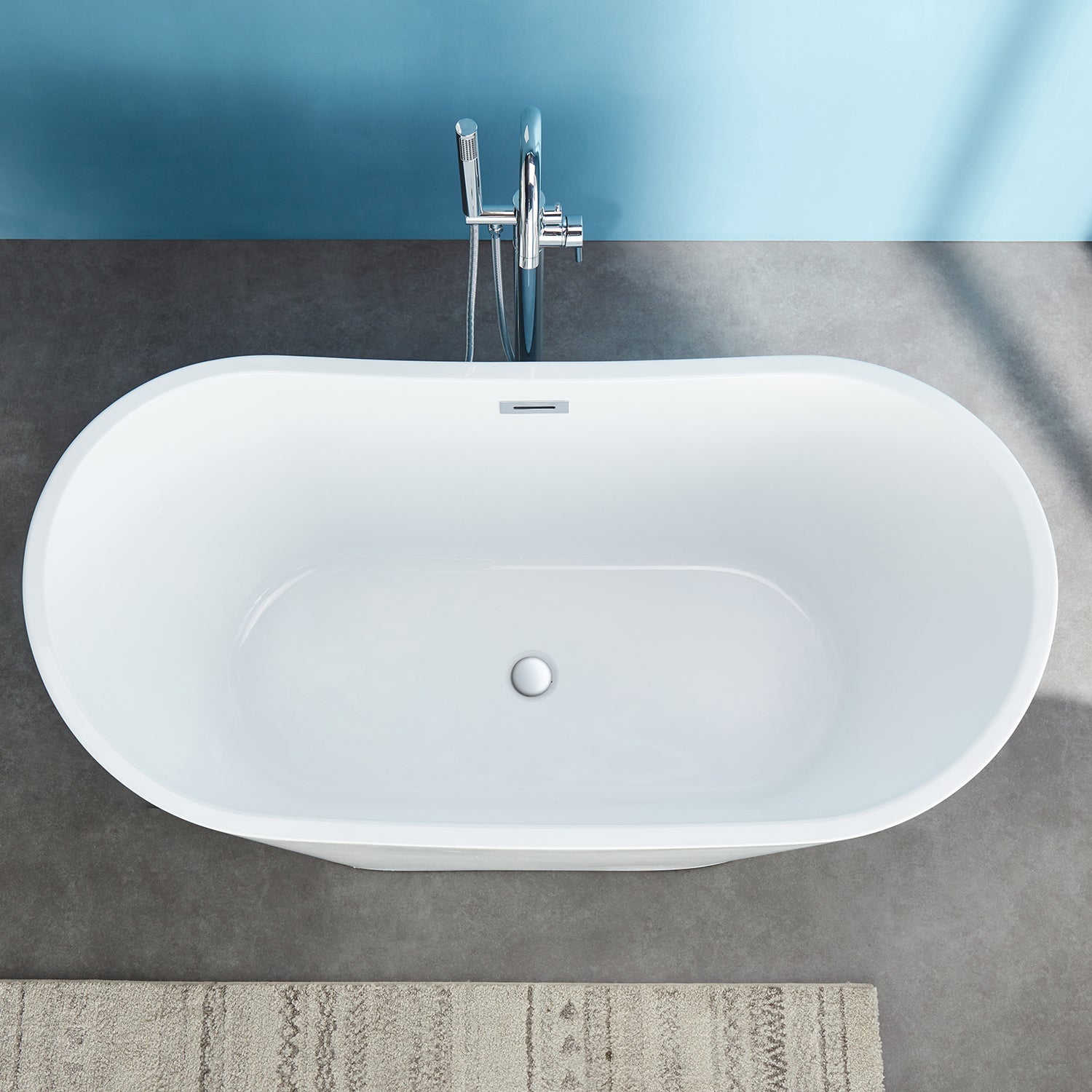 DeerValley Bath DeerValley DV-1T151 Horizon 59" X 30" Freestanding Acrylic Bathtub