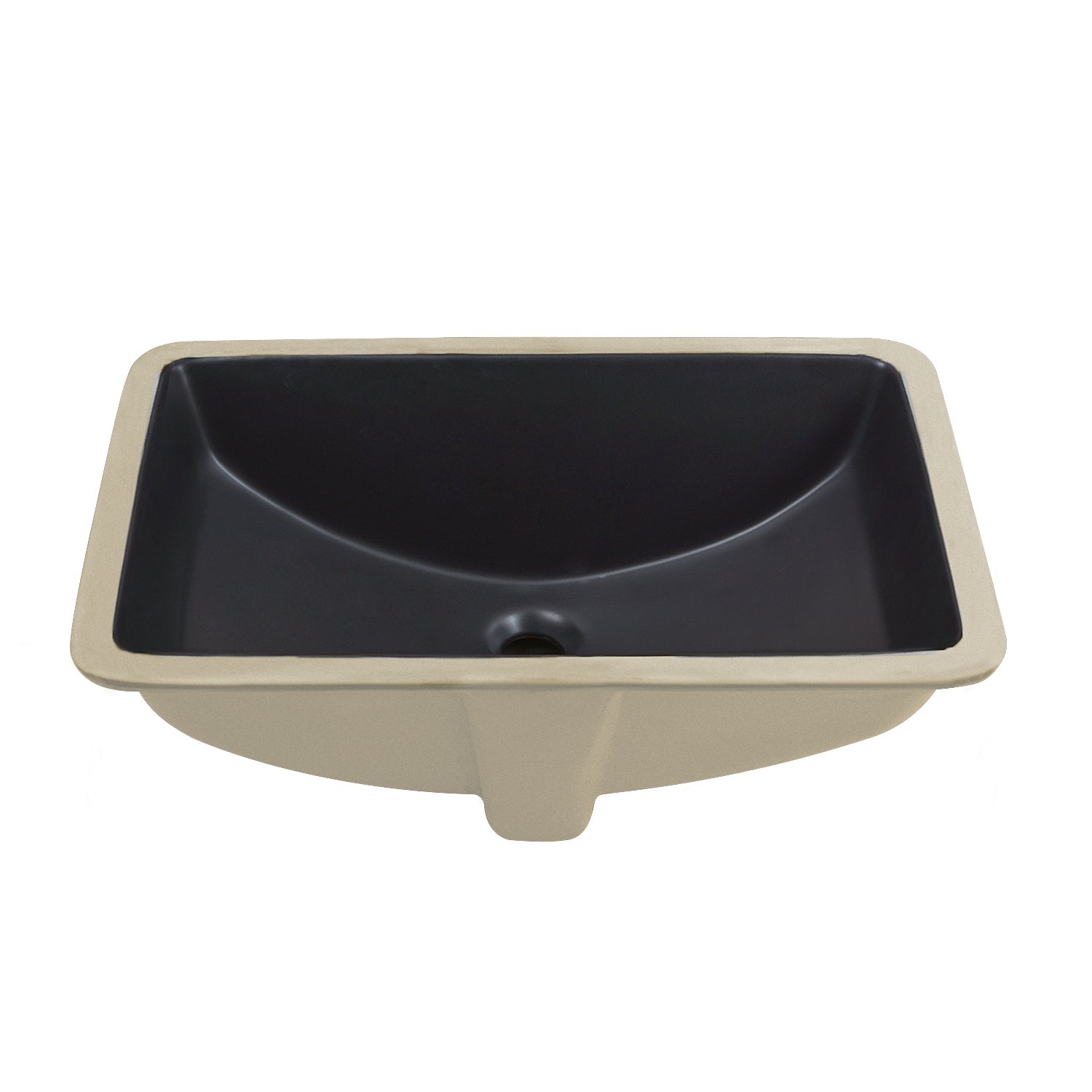 ALLY 21" X 15" Rectangular Undermount Bathroom Sink, Overflow Hole With Multiple Colors
