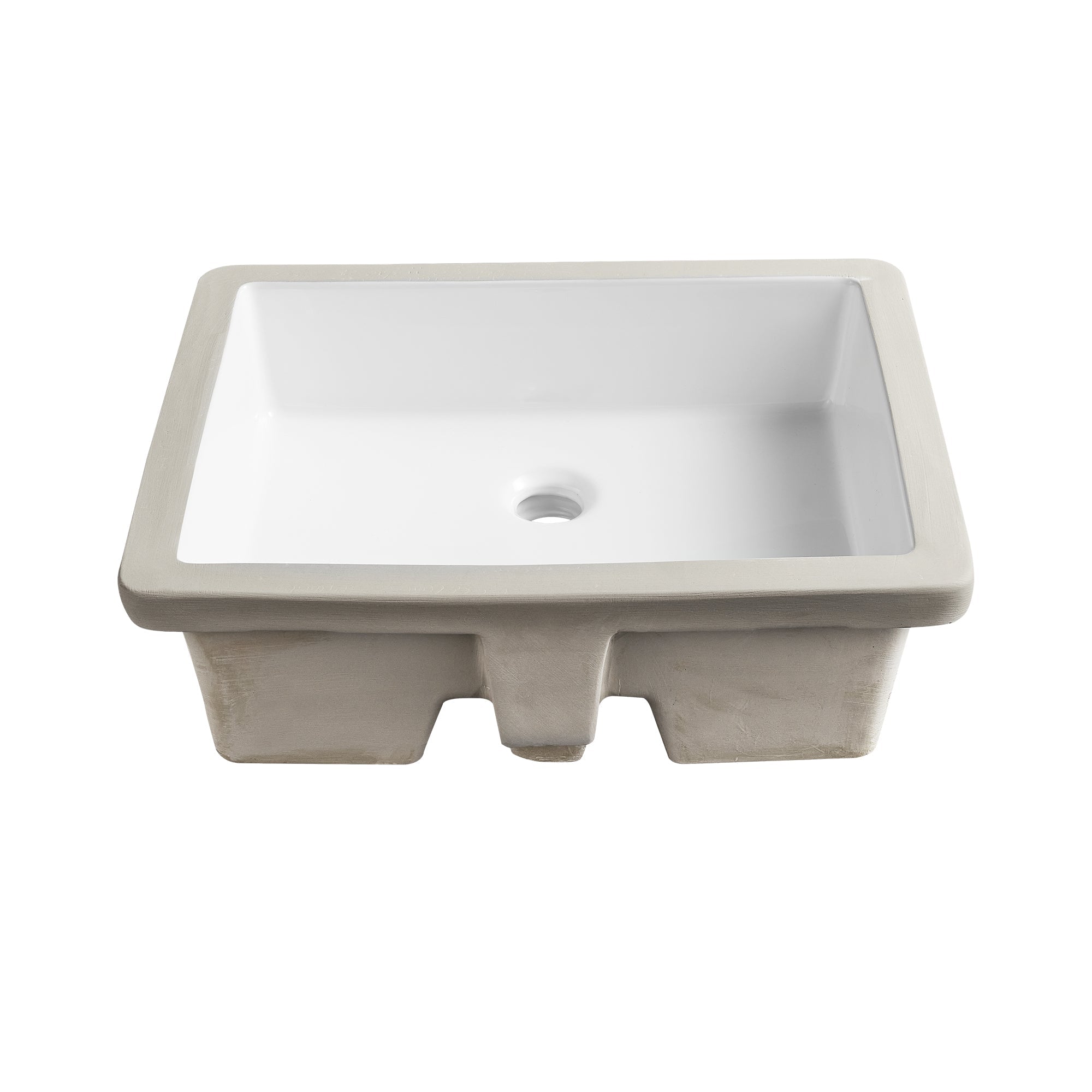 URSA 21" X 15" Rectangular Undermount Bathroom Sink, Overflow Hole With Multiple Colors
