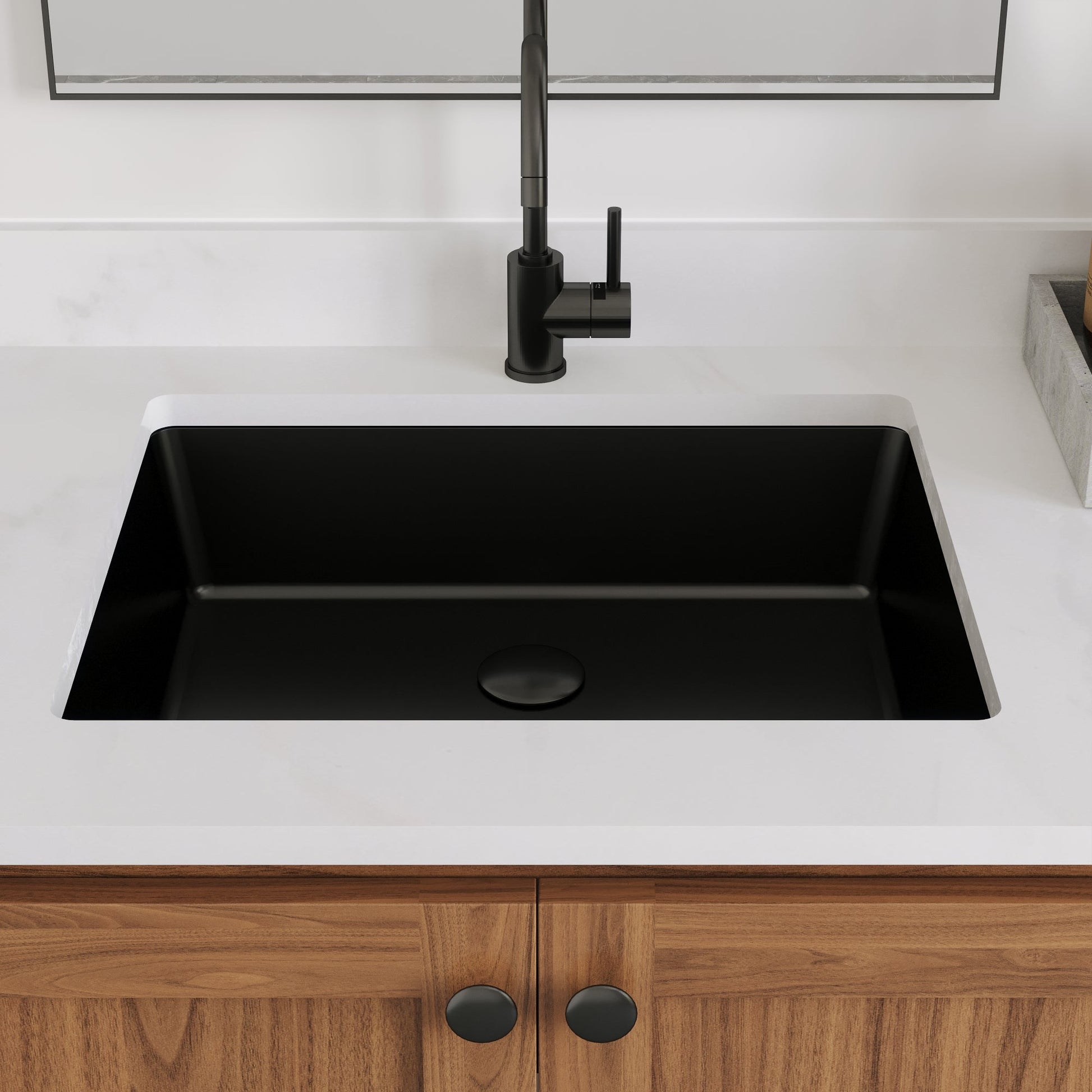 DeerValley Bath URSA 21" X 15" Rectangular Undermount Bathroom Sink, Overflow Hole With Multiple Colors Undermount Bathroom Sinks