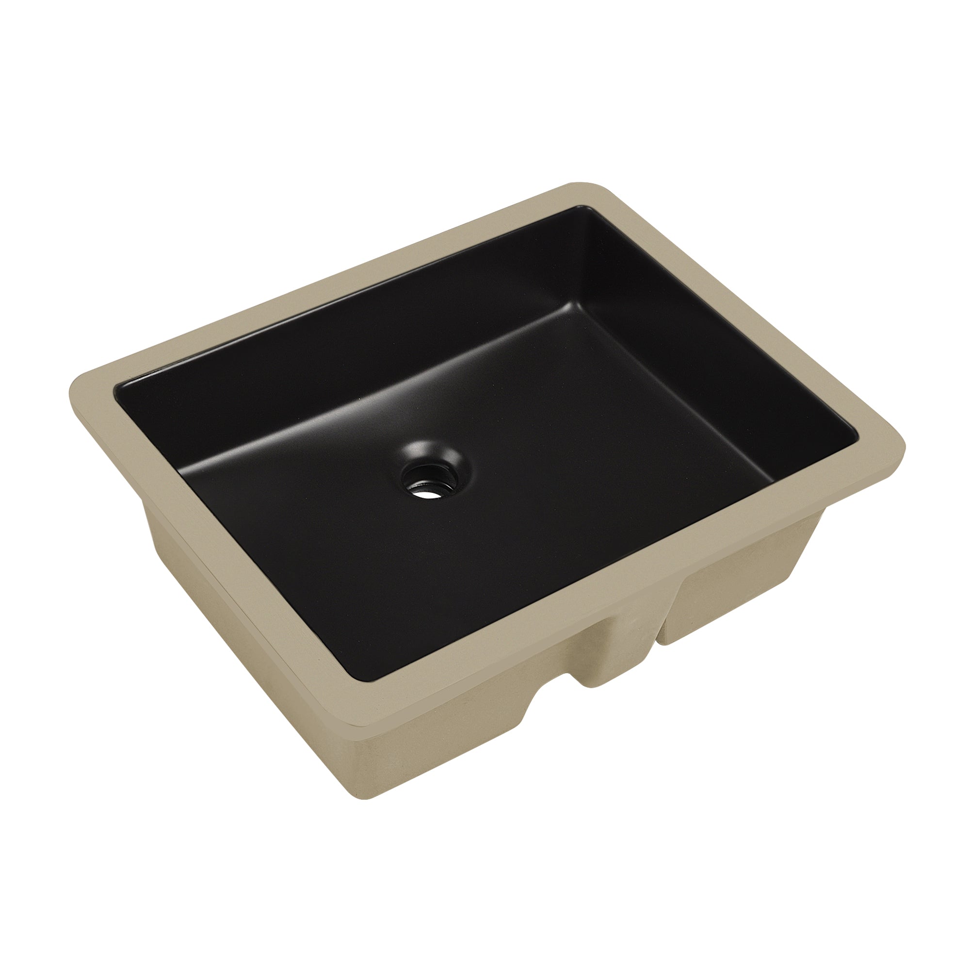 URSA 21" X 15" Rectangular Undermount Bathroom Sink, Overflow Hole With Multiple Colors