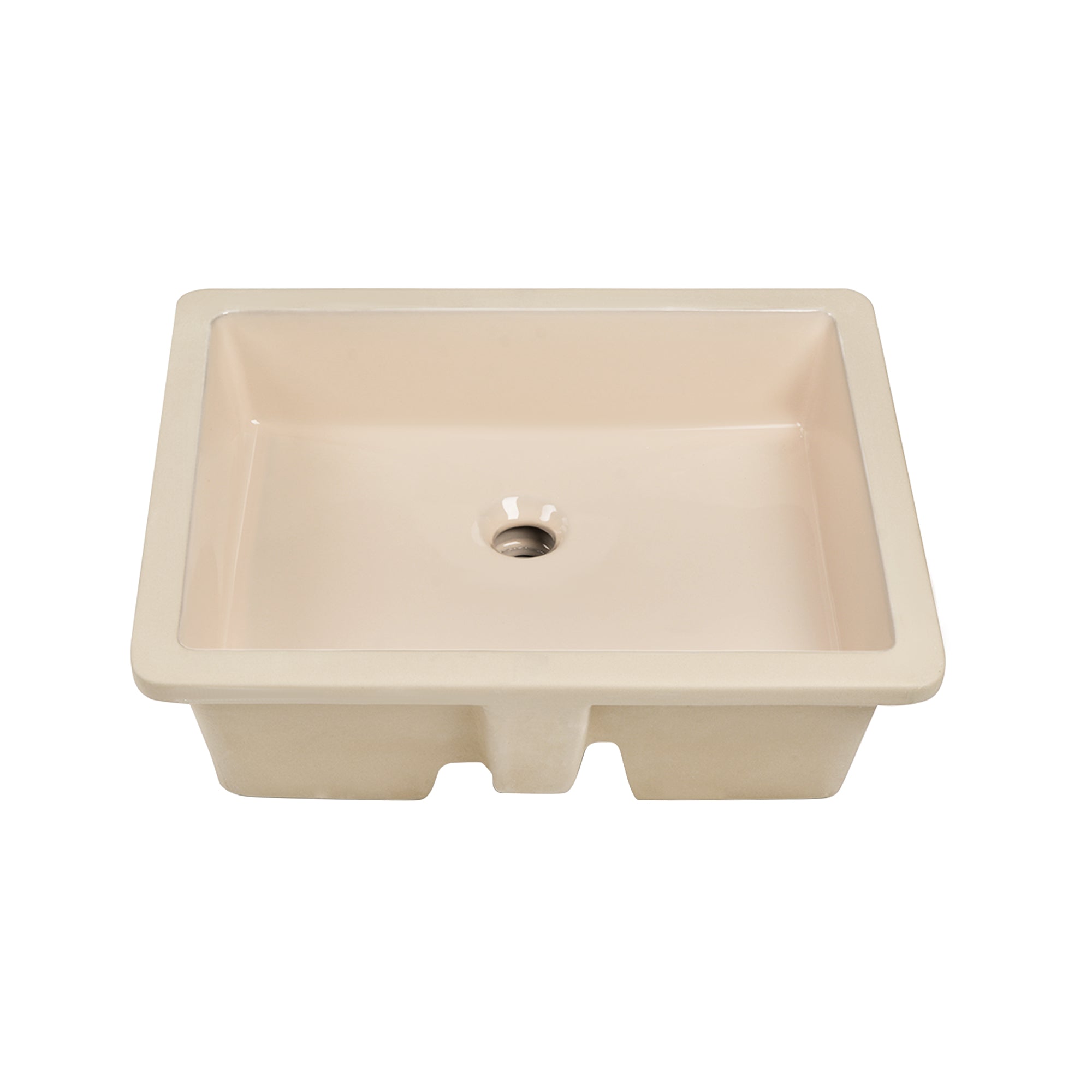 URSA 21" X 15" Rectangular Undermount Bathroom Sink, Overflow Hole With Multiple Colors