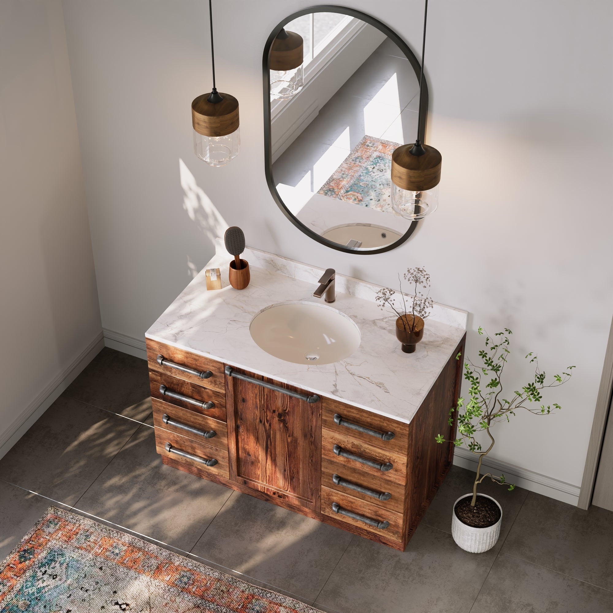 SYMMETRY 18" X 15" Oval Undermount Bathroom Sink, Overflow Hole With Multiple Colors