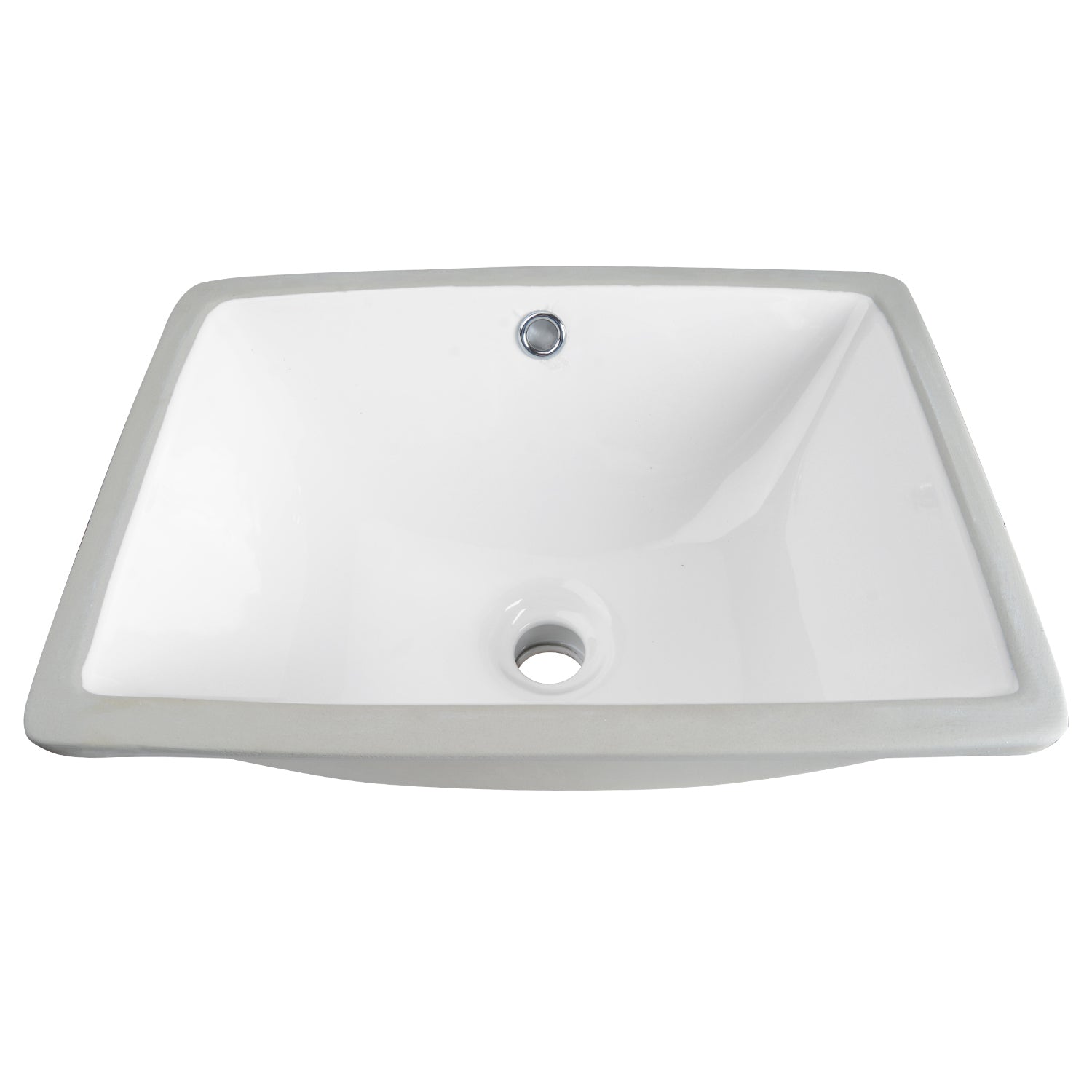 URSA 18" X 13" Rectangular Undermount Bathroom Sink, Overflow Hole With Multiple Colors
